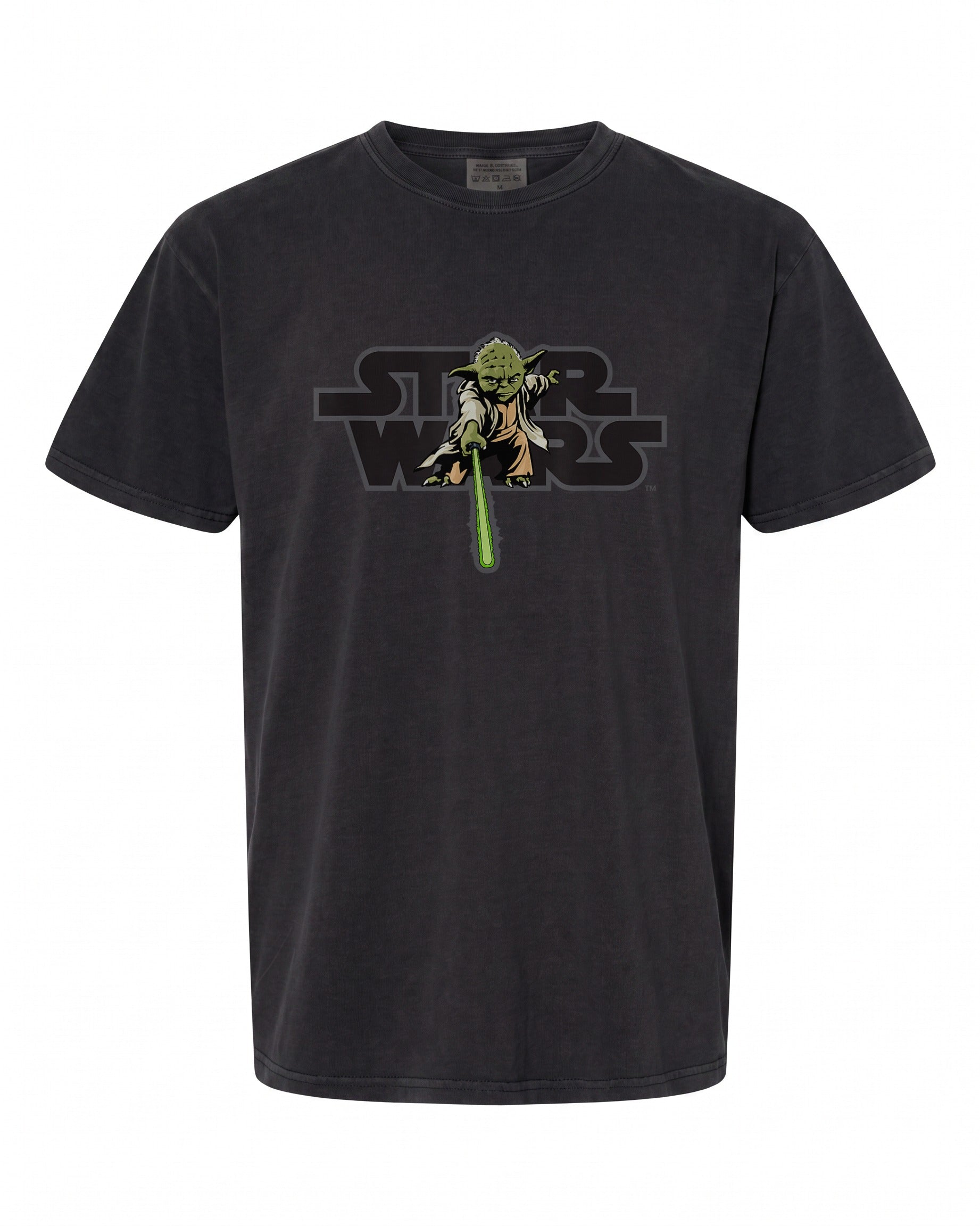 Star Wars Logo Jedi Master Yoda Lightsaber T-Shirt - Iconic Design | Sci-Fi Fans