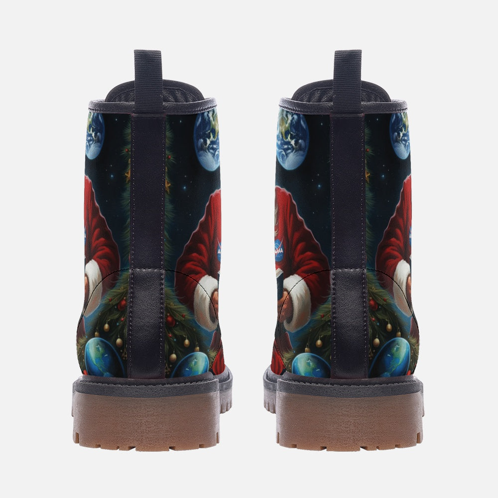 Christmas Gifts, Santa Claus Casual Leather Lightweight Boots