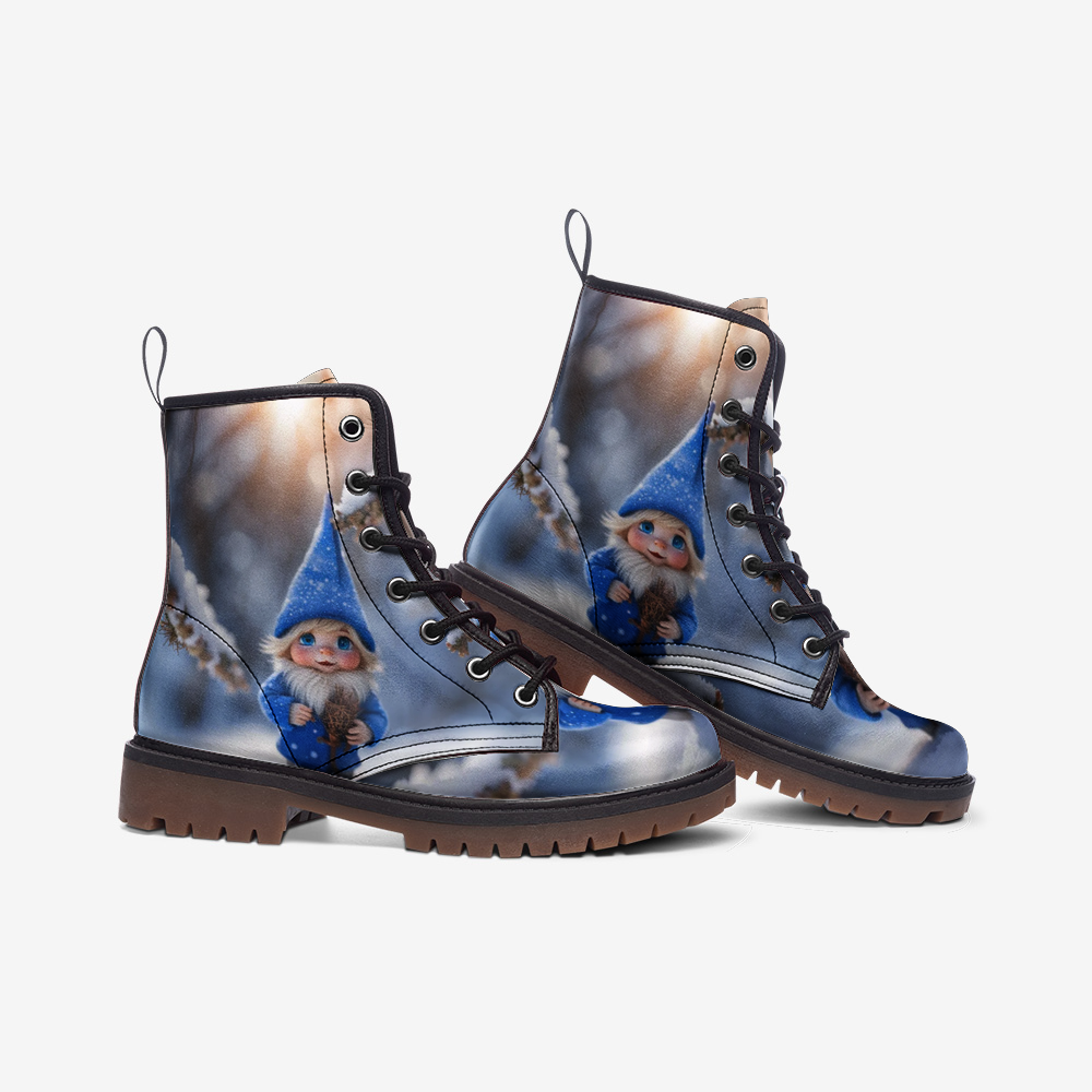 Christmas Gifts, Elf On The Shelf Casual Leather Lightweight Boots For Holiday Season