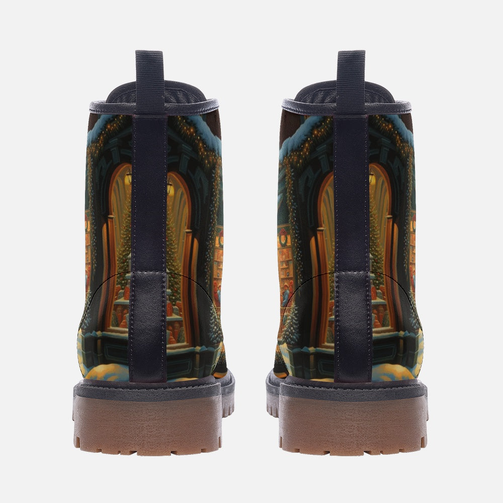 Walk In The Snow, Christmas Gifts Casual Leather Lightweight Boots For Holiday Season