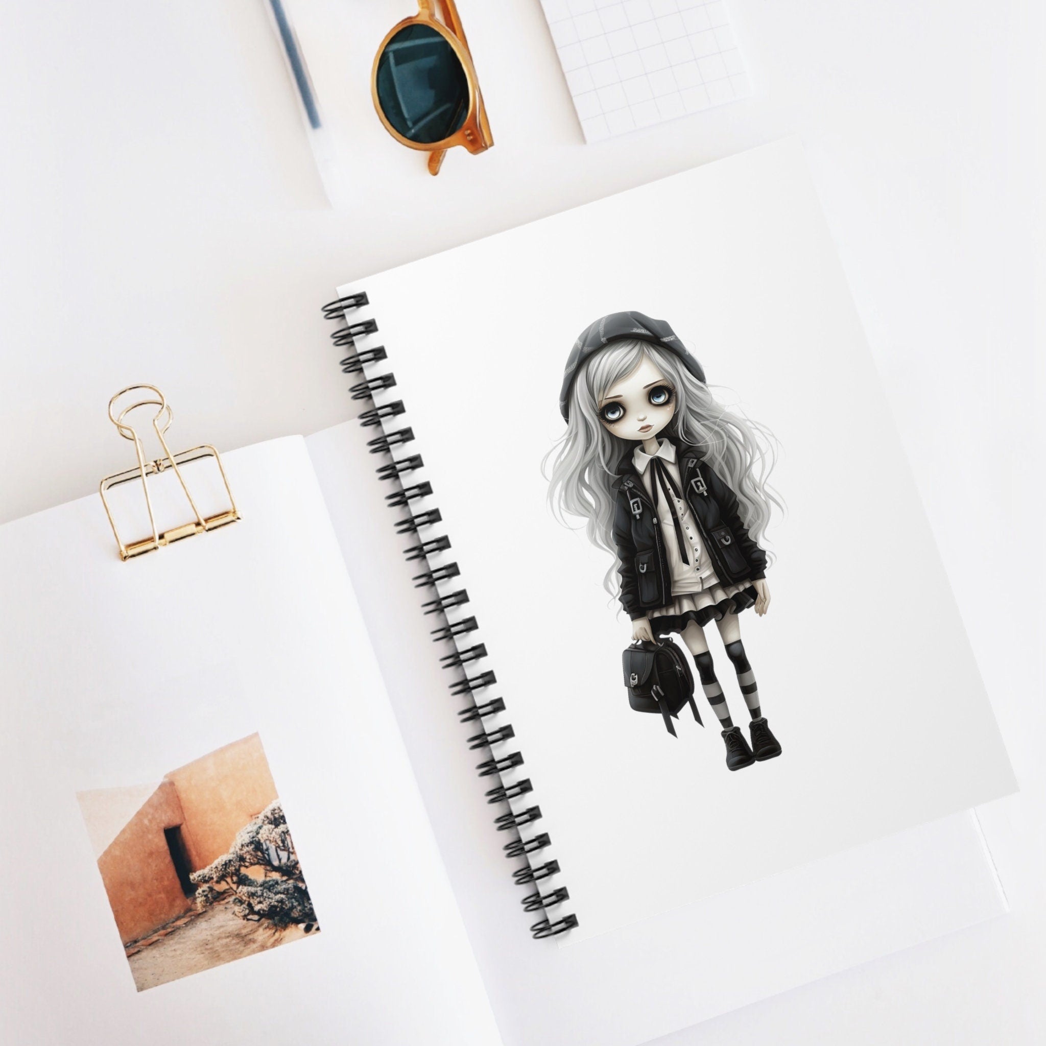 Gothic Teenager Notebook 118 Pages Item Most Popular Item Trending Gifts Supplies s Notebook Journal