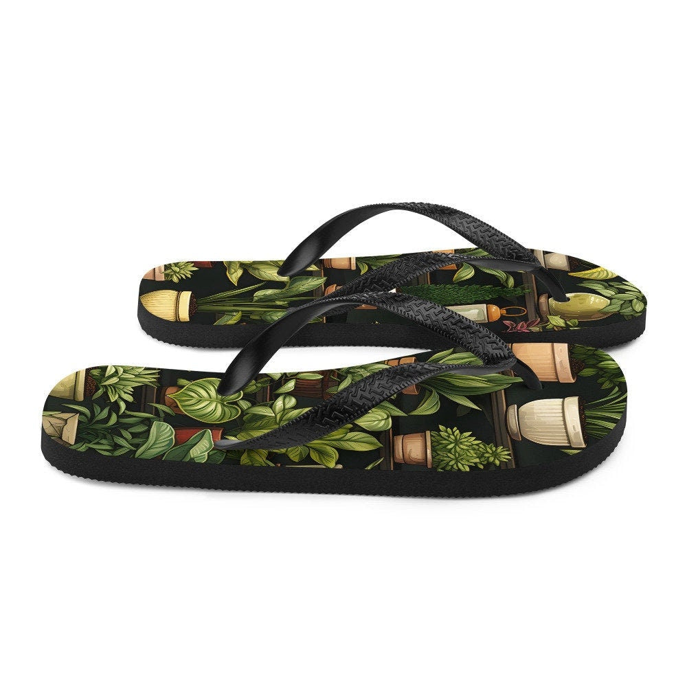 Emerald Blossoms - PLANTS Flip-Flops
