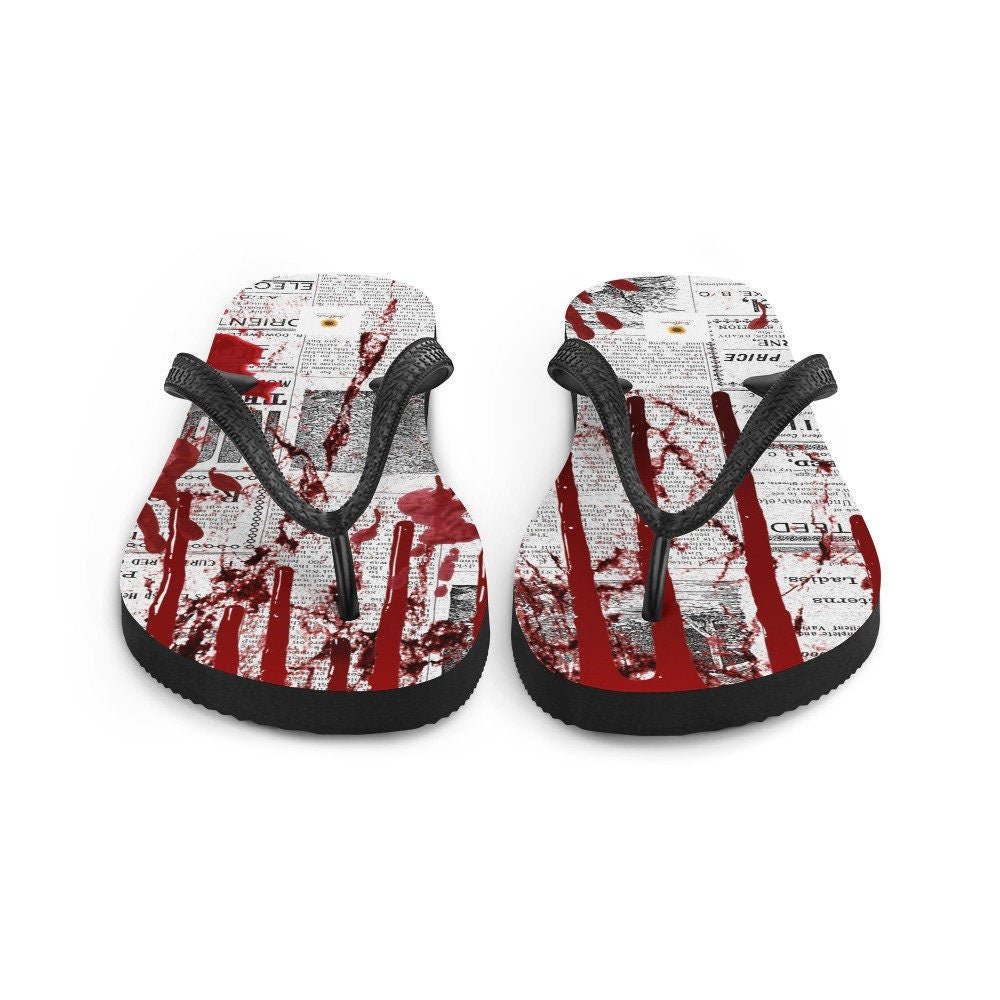 Emerald Blossoms - Crime Scene Flip-Flops