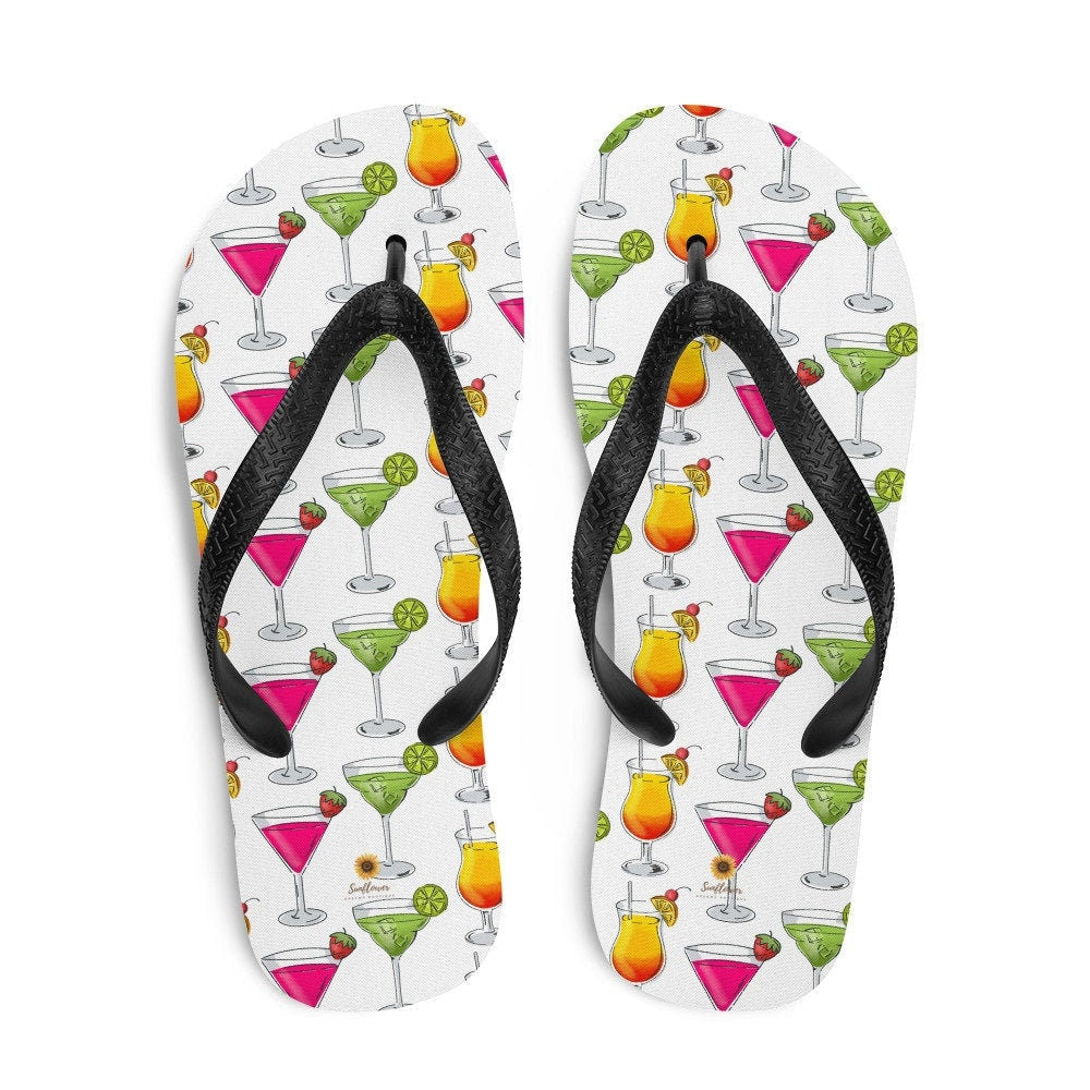 Emerald Blossoms - Martinis Flip-Flops