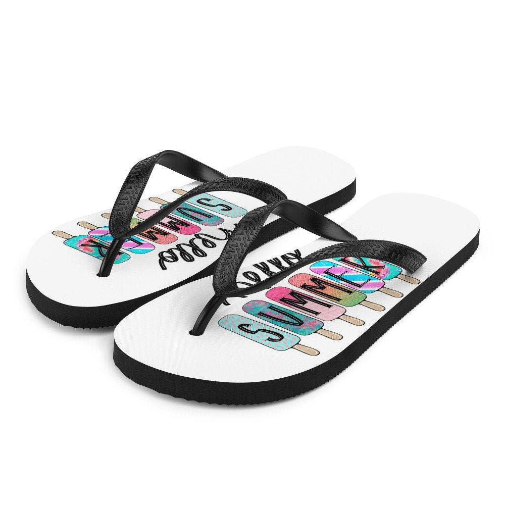 Emerald Blossoms - HELLO SUMMER Flip-Flops
