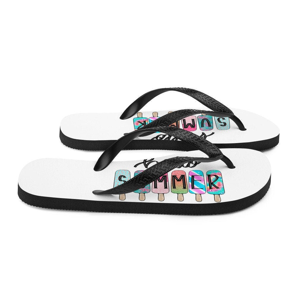 Emerald Blossoms - HELLO SUMMER Flip-Flops