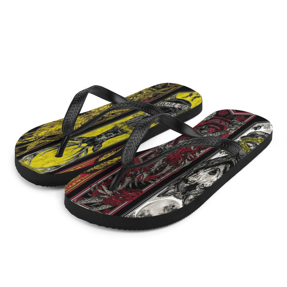 Emerald Blossoms - GMOTH Flip-Flops