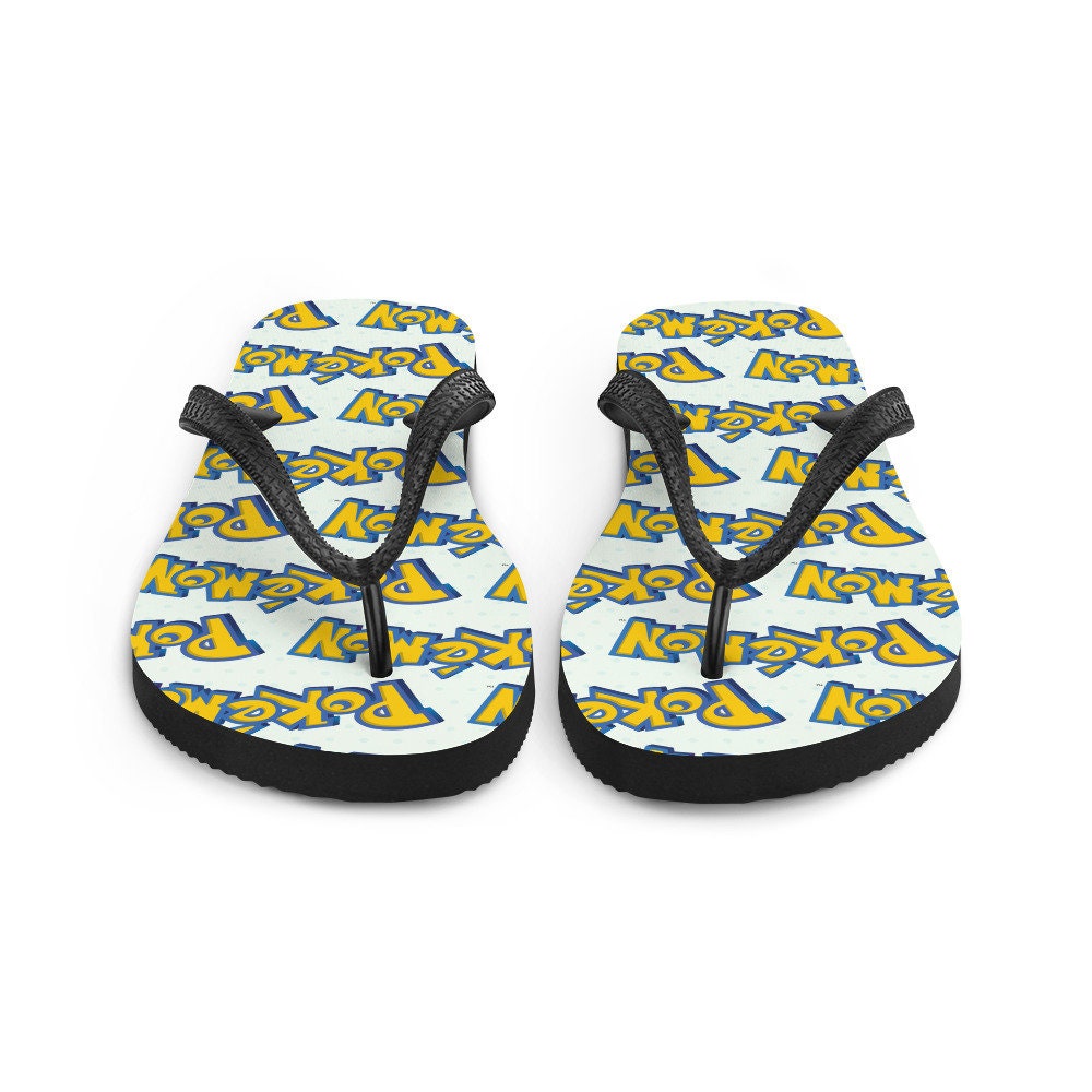 Emerald Blossoms - Poke Card Game Flip-Flops