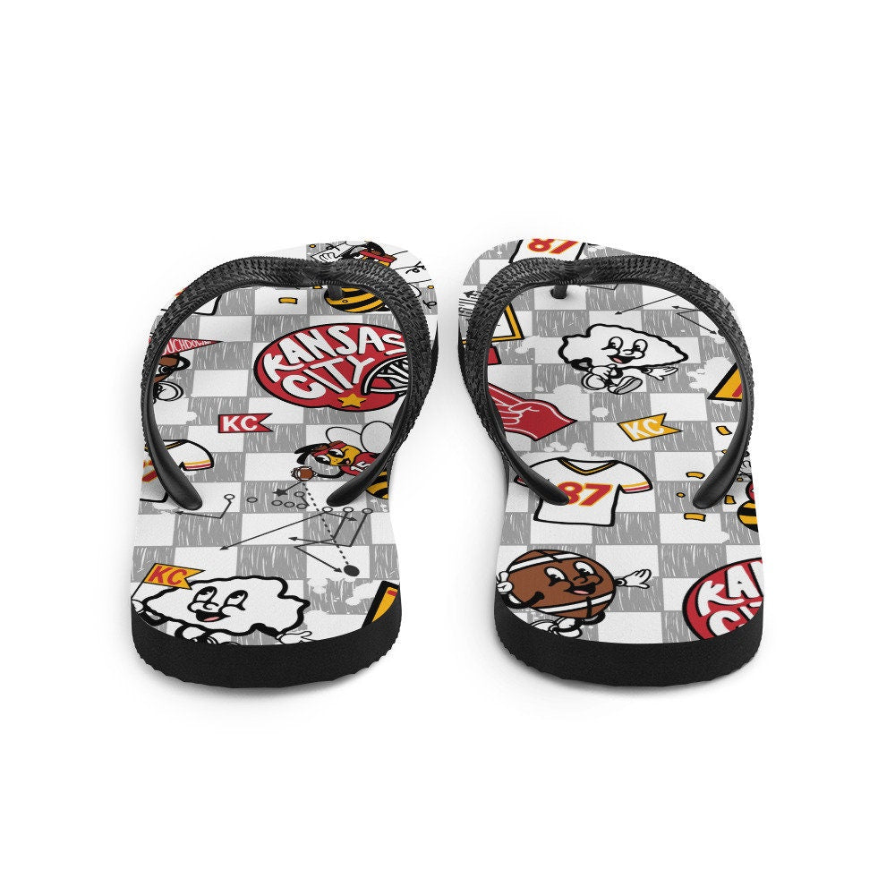 Emerald Blossoms - Arrowheads and Sports Flip-Flops