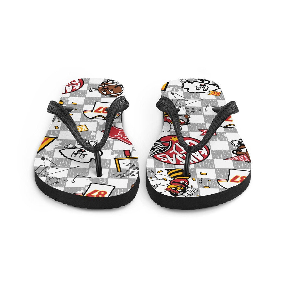 Emerald Blossoms - Arrowheads and Sports Flip-Flops