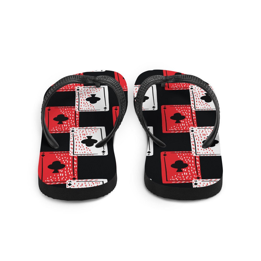 Emerald Blossoms - Luck of the Draw ~Cards Flip-Flops