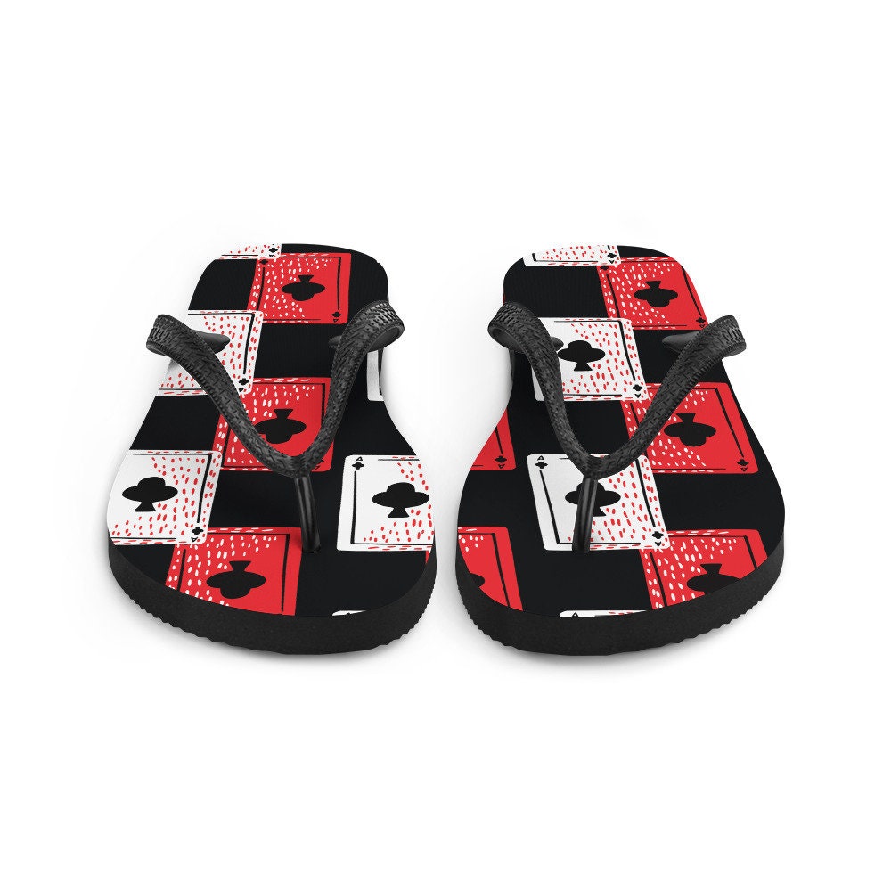 Emerald Blossoms - Luck of the Draw ~Cards Flip-Flops