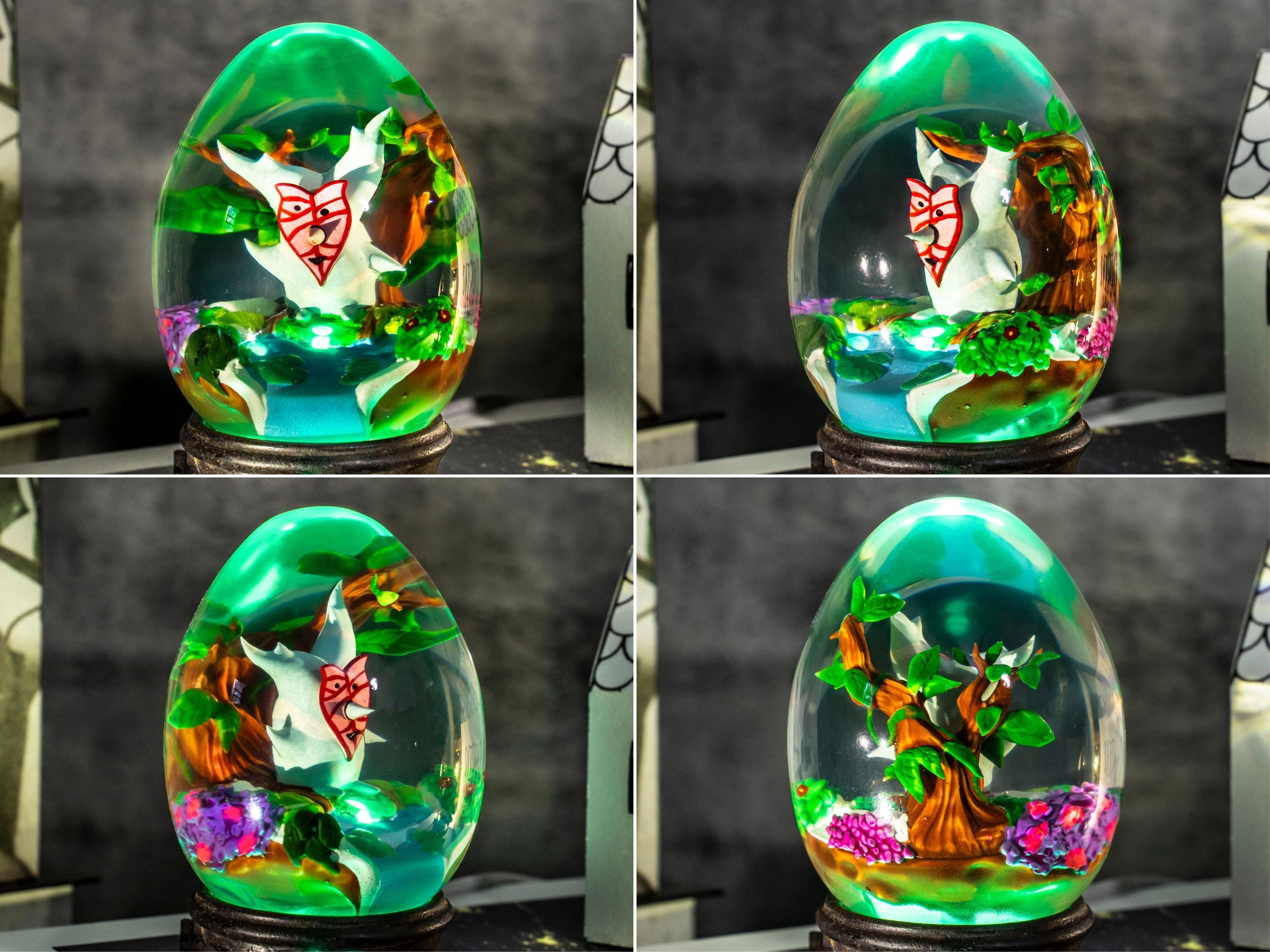 Custom KOROK Resin Lamp Egg, Custom Epoxy Resin Art Lamp, Korok Night Light, Valantine gift for him