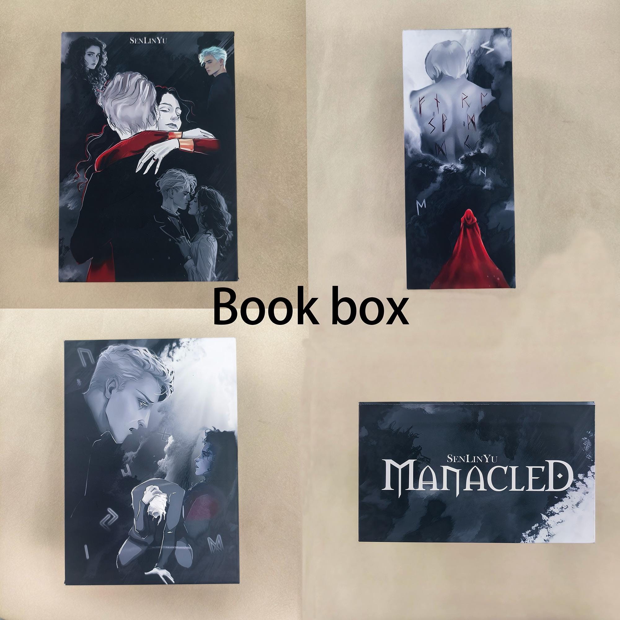 Manacled Book, Colored-Picture Cover With Box, Hardcover Book, Complete Three-In-One Series, Dramione Fanfic