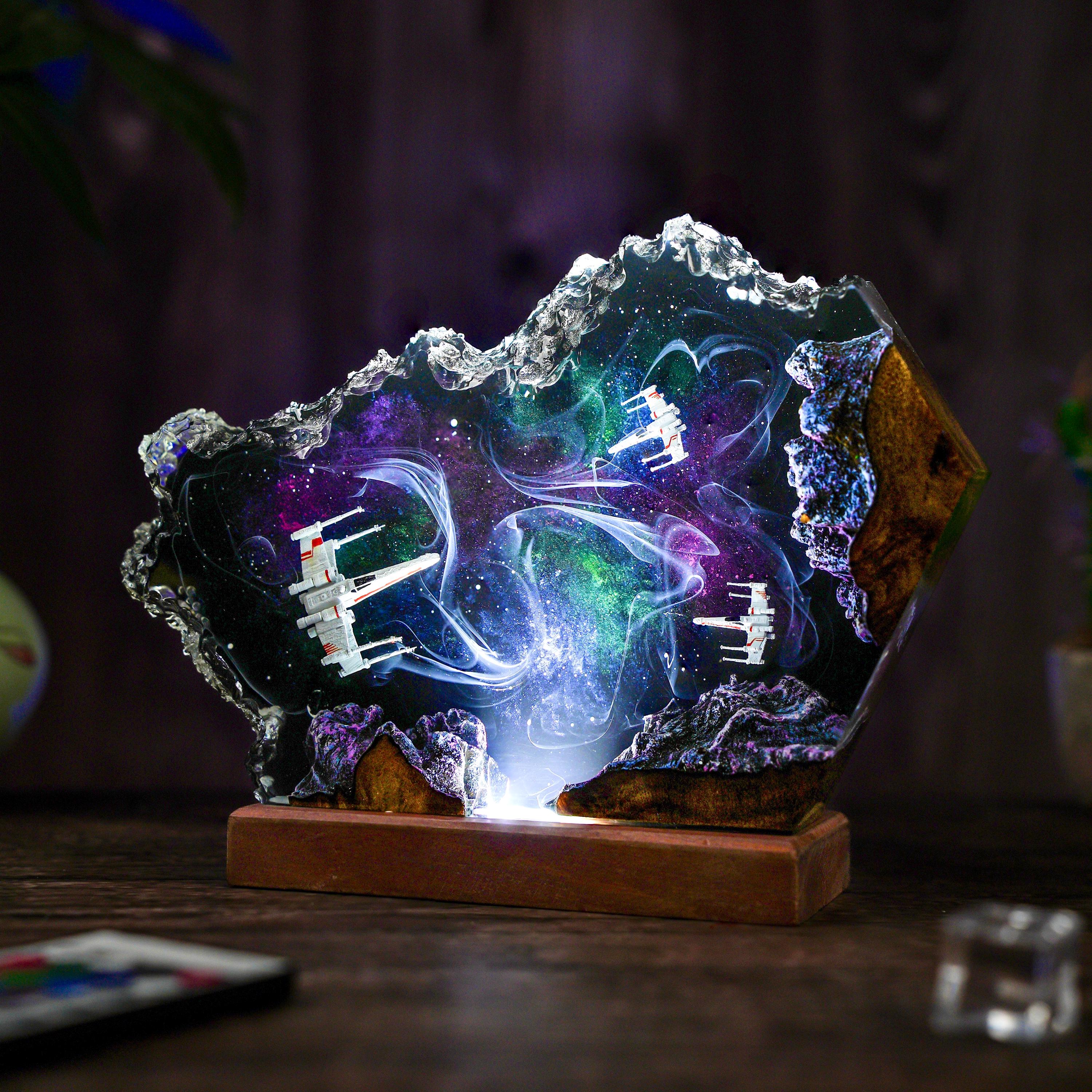 Custom Space Galaxy Lamp, Galaxy Night light, Handmade Lamp, Unique Gift, gift for boyfriend, Christmas gift, personalization Gift