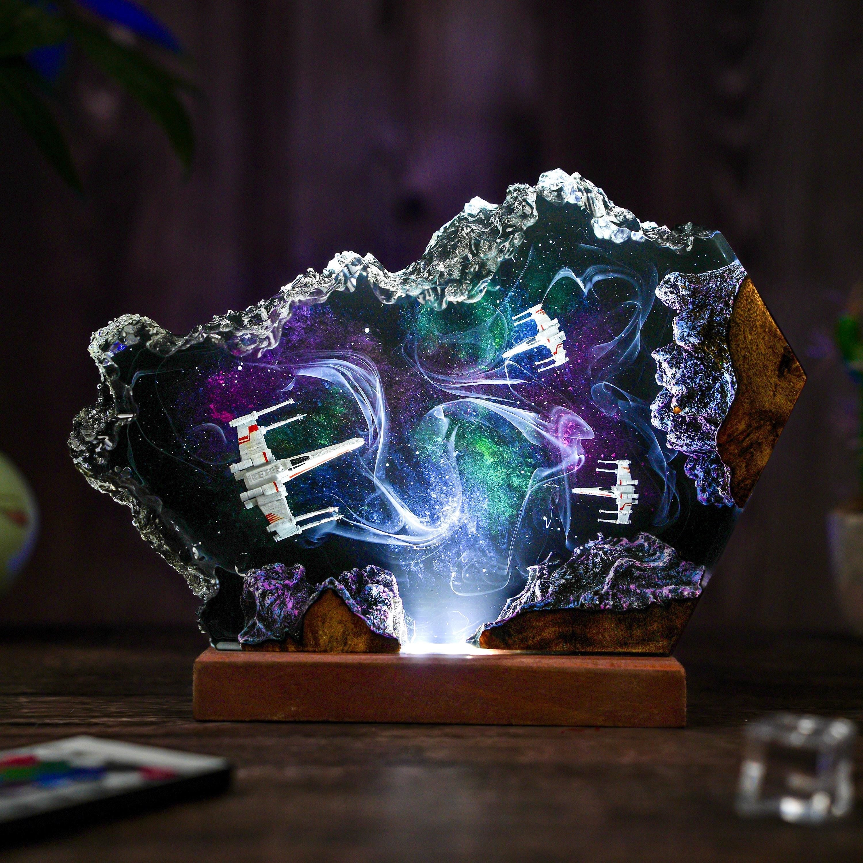 Custom Space Galaxy Lamp, Galaxy Night light, Handmade Lamp, Unique Gift, gift for boyfriend, Christmas gift, personalization Gift