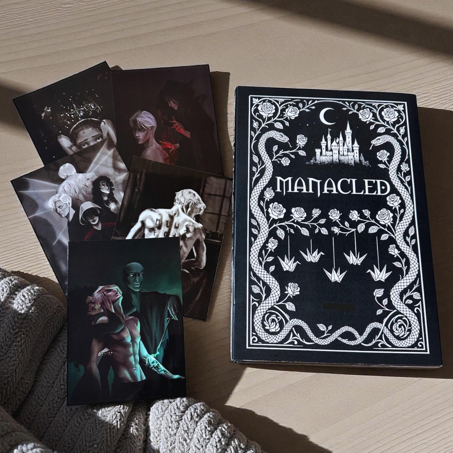 Manacled Hardcover Book Complete Illustrated Collector’s Edition Includes Full Story Art Prints and Bookmark Gift Set Gift for her