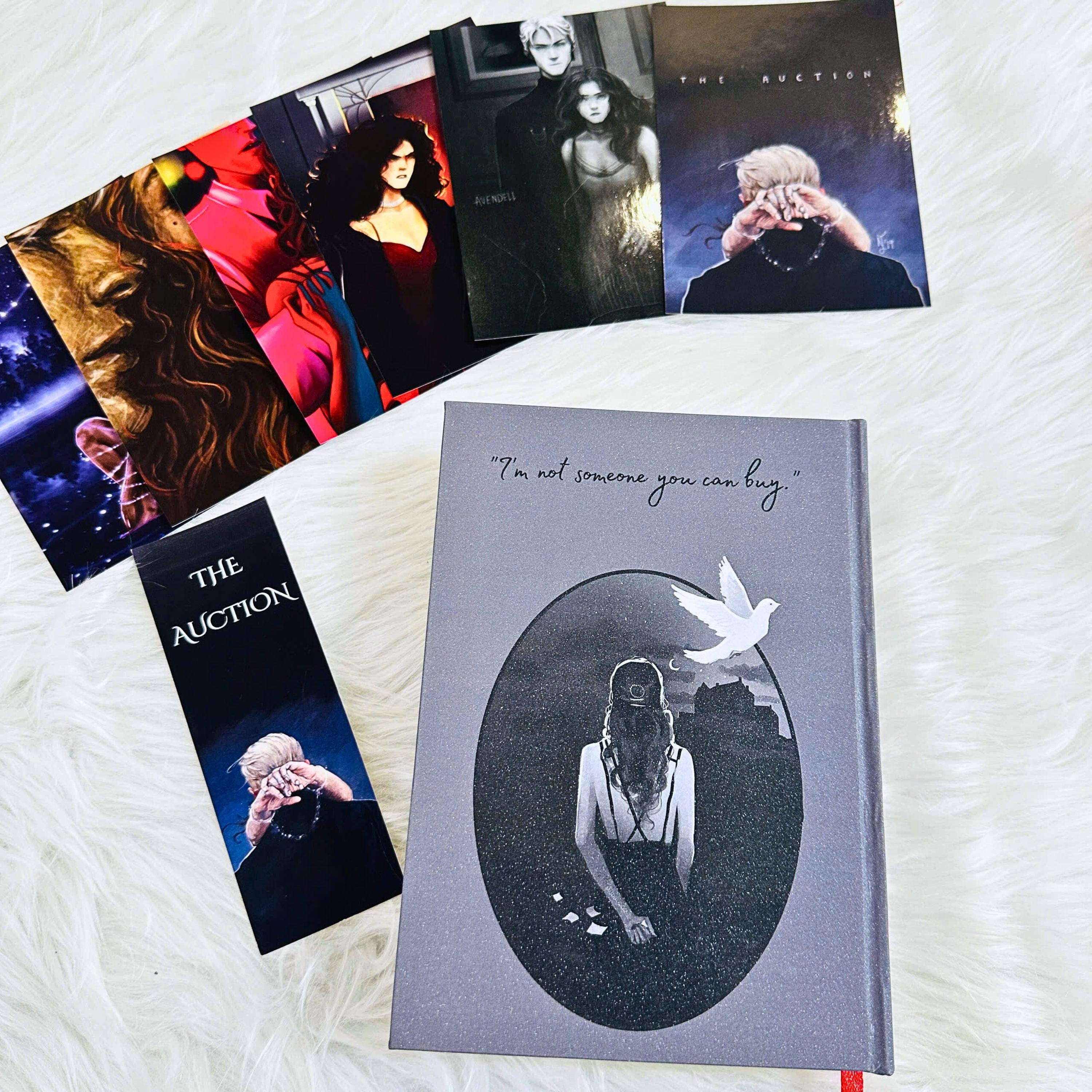 Hardcover Book The Auction – Handmade Collector Edition | Dark Romance Rebound Novel | Gift for Book Lovers