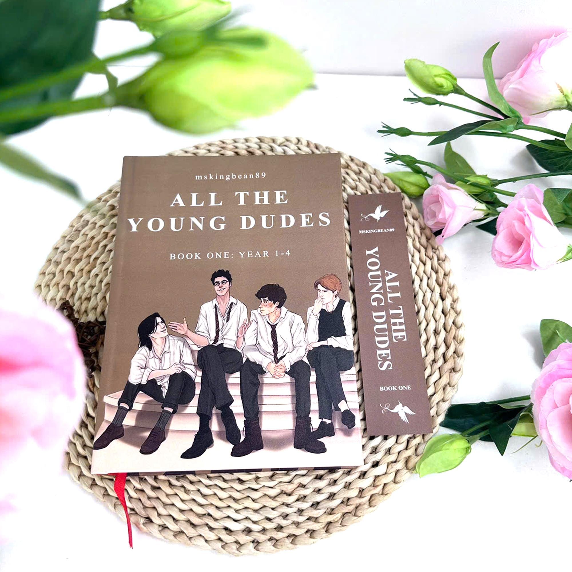 All The Young Dudes Book Set, Custom Cover Hardcover with Bookmarks N07