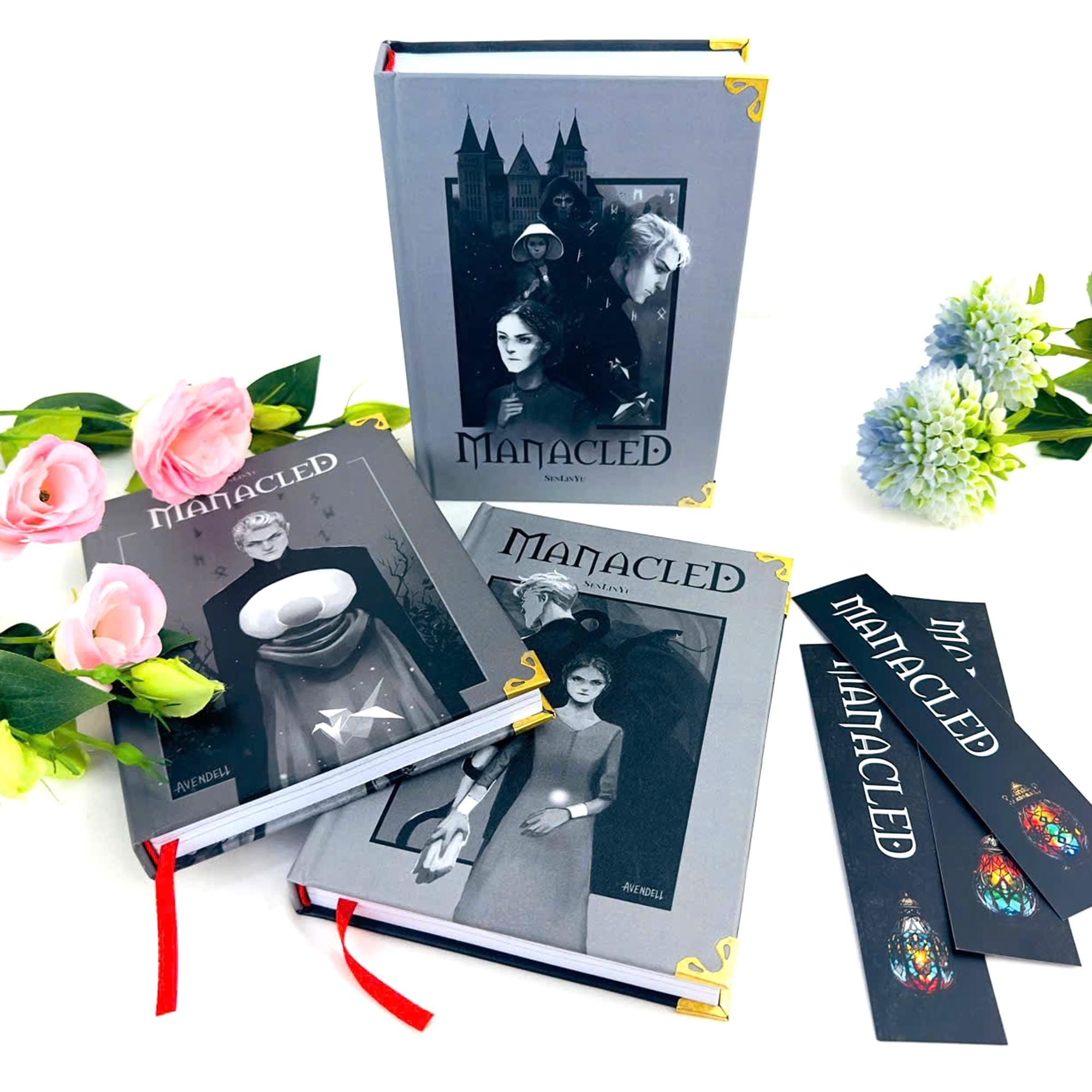 Manacled Book – Deluxe 3-Volume Edition with Illustrations, Complete Series, Poster Gift Set N014