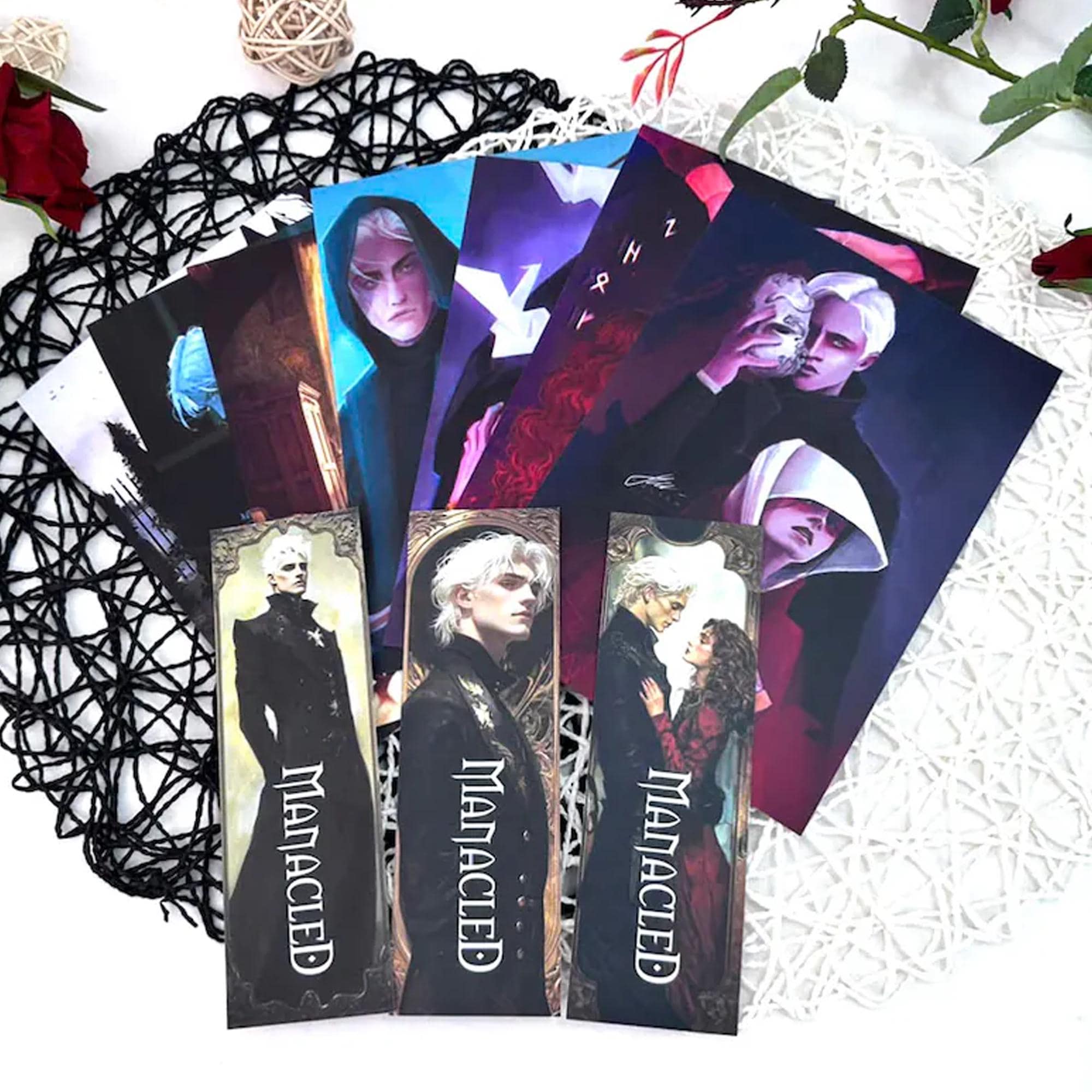 Manacled Book – Deluxe 3-Volume Edition with Illustrations, Complete Series, Poster Gift Set N024