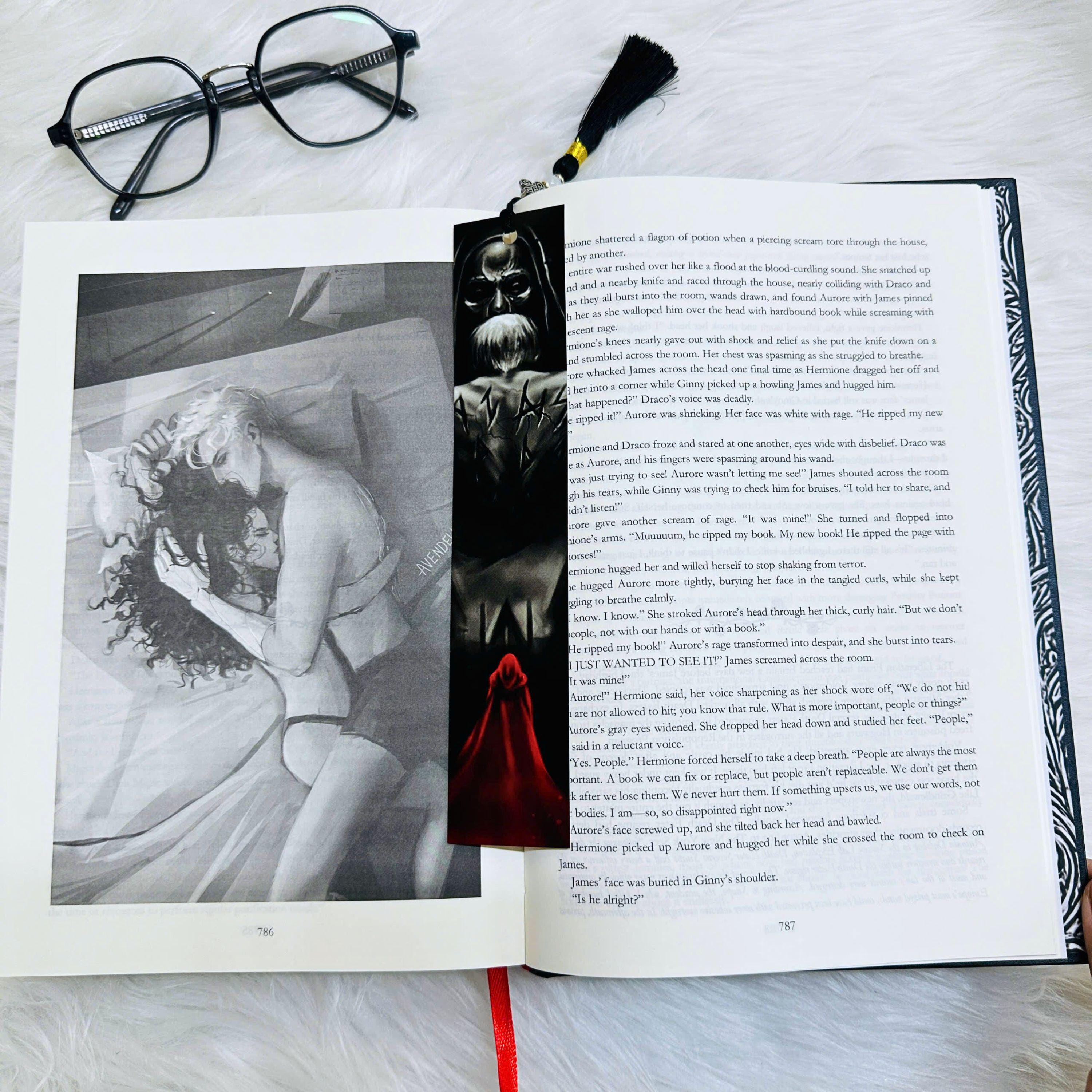 Manacled Illustrated Hardcover Book – Collector Edition Novel | Handmade Rebound Dark Romance | Art Prints & Bookmark Set