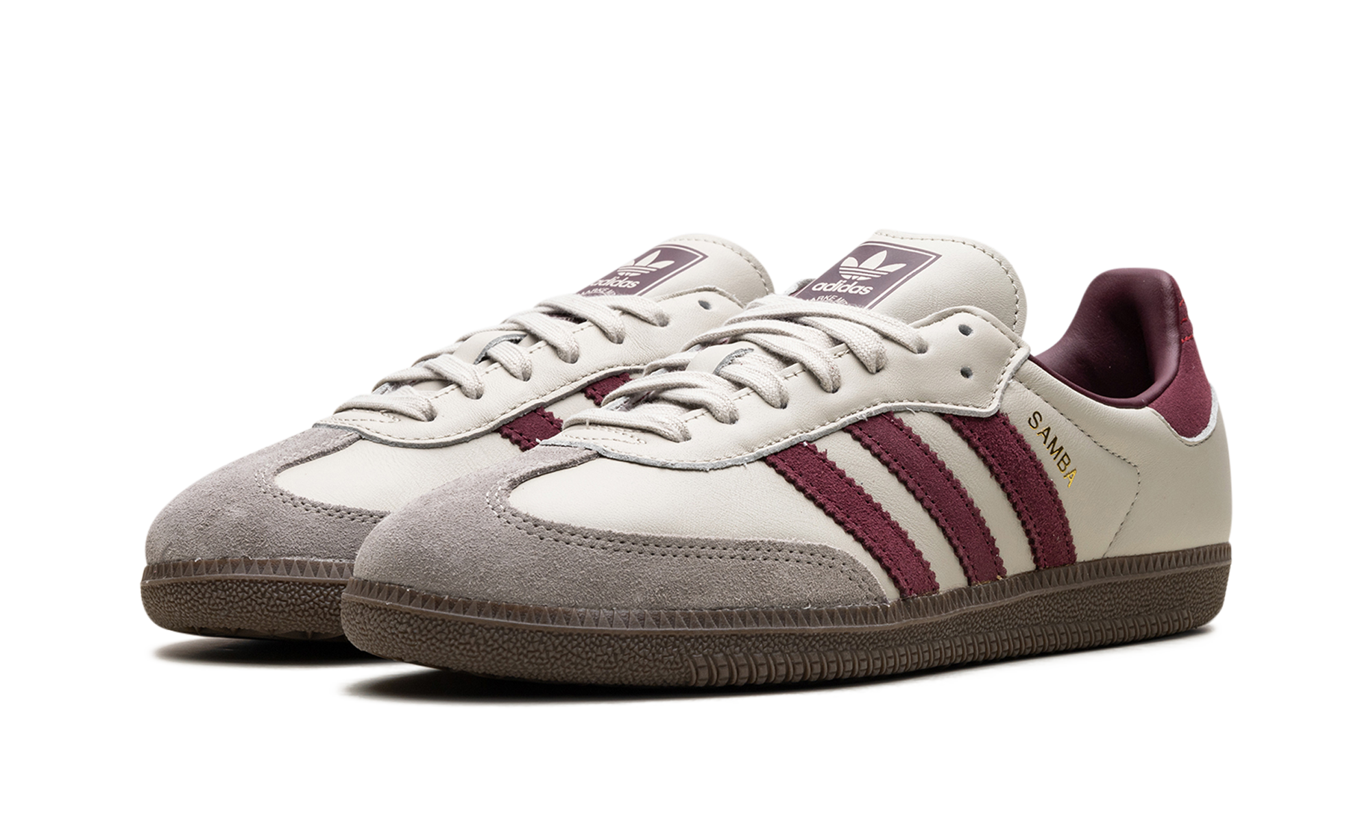 Samba OG "Putty Grey Maroon"