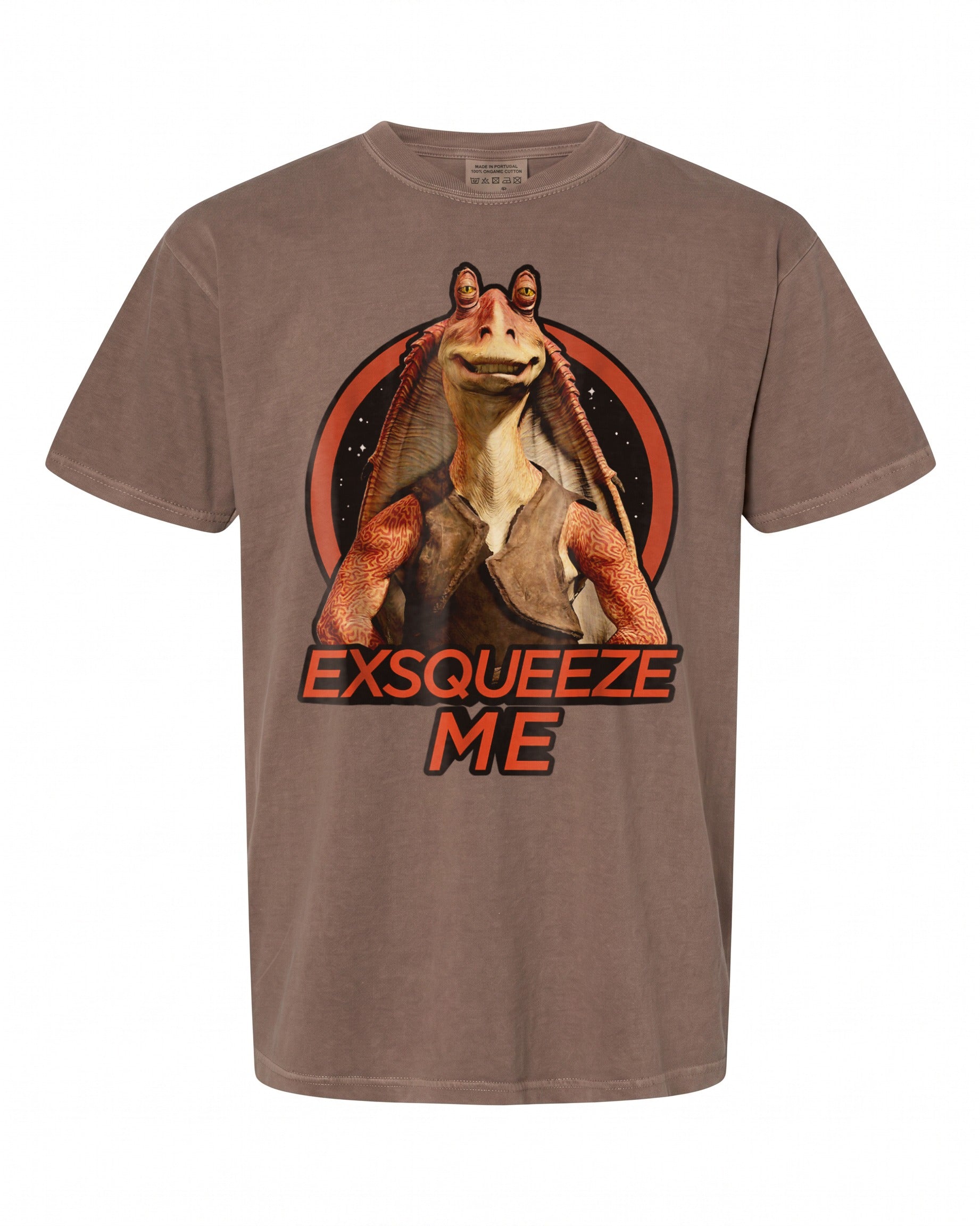 Star Wars Jar Jar Binks Exsqueeze Me T-Shirt - Fun for Fans | Retro Style
