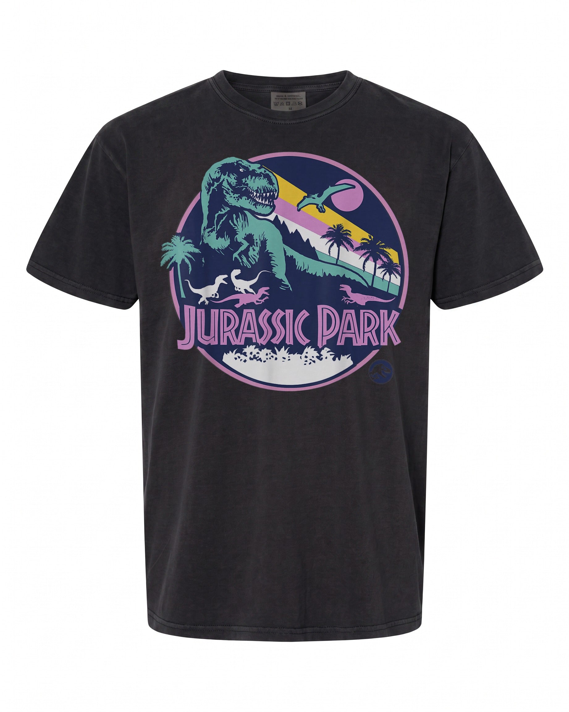 Jurassic Park Purple Retro Dinosaur Scene T-Shirt - Fun Gift for Fans