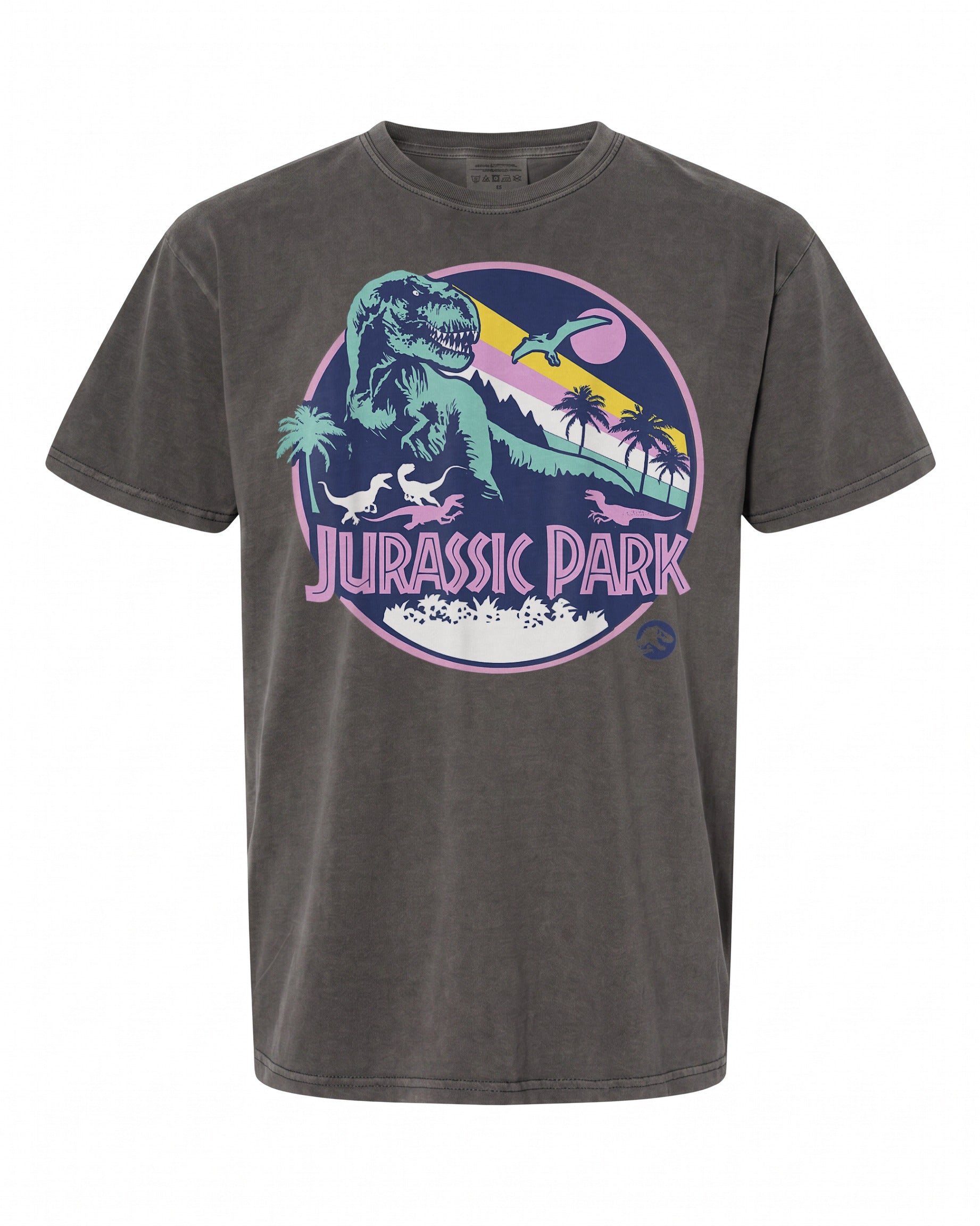 Jurassic Park Purple Retro Dinosaur Scene T-Shirt - Fun Gift for Fans