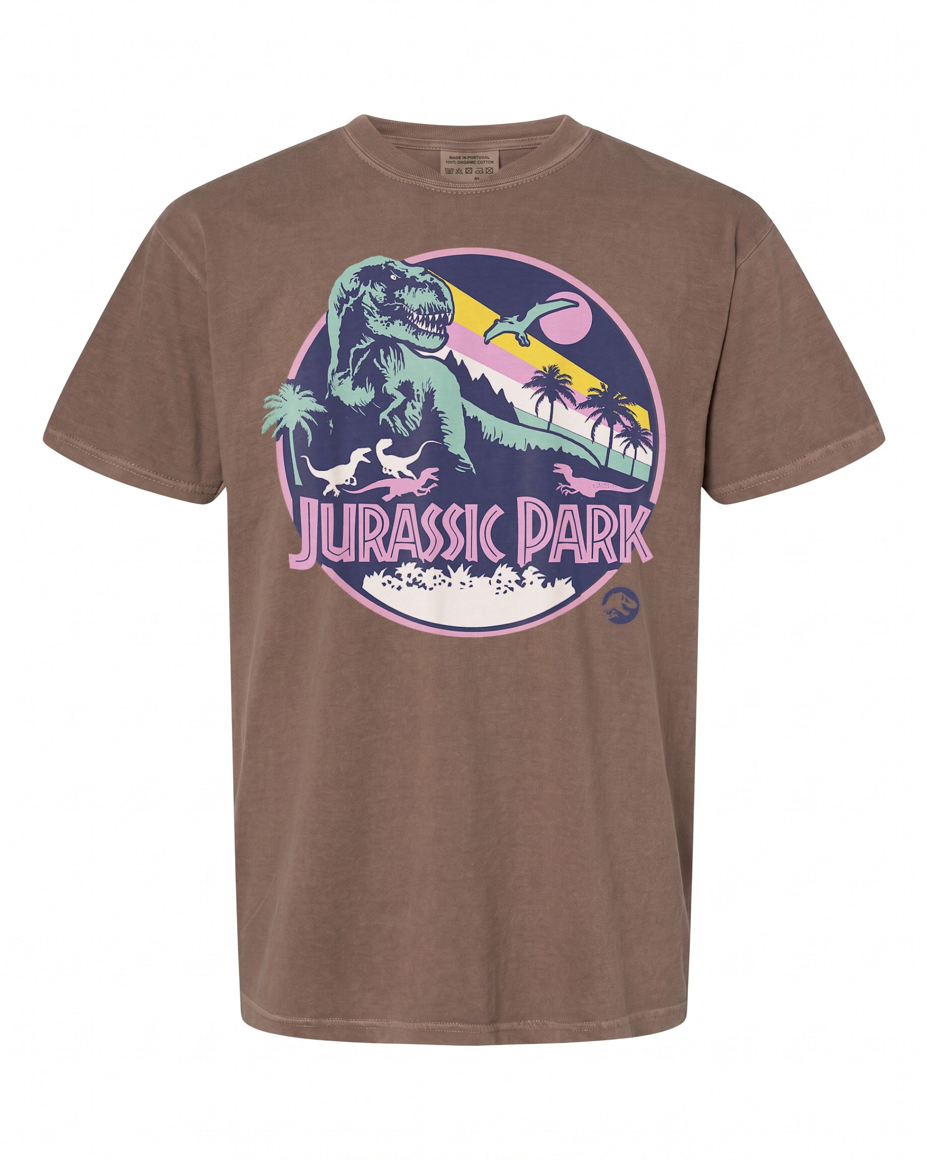 Jurassic Park Purple Retro Dinosaur Scene T-Shirt - Fun Gift for Fans