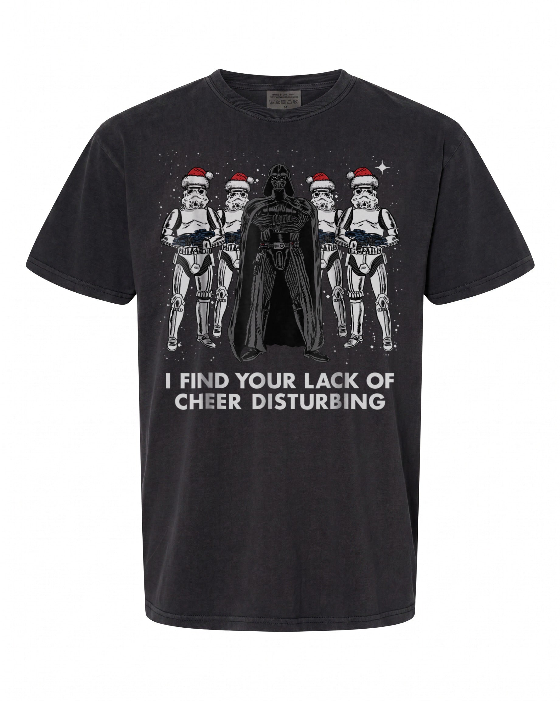 Star Wars Vader Trooper Lack Cheer Christmas T-Shirt - Fun Holiday Tee | Retro Vibes