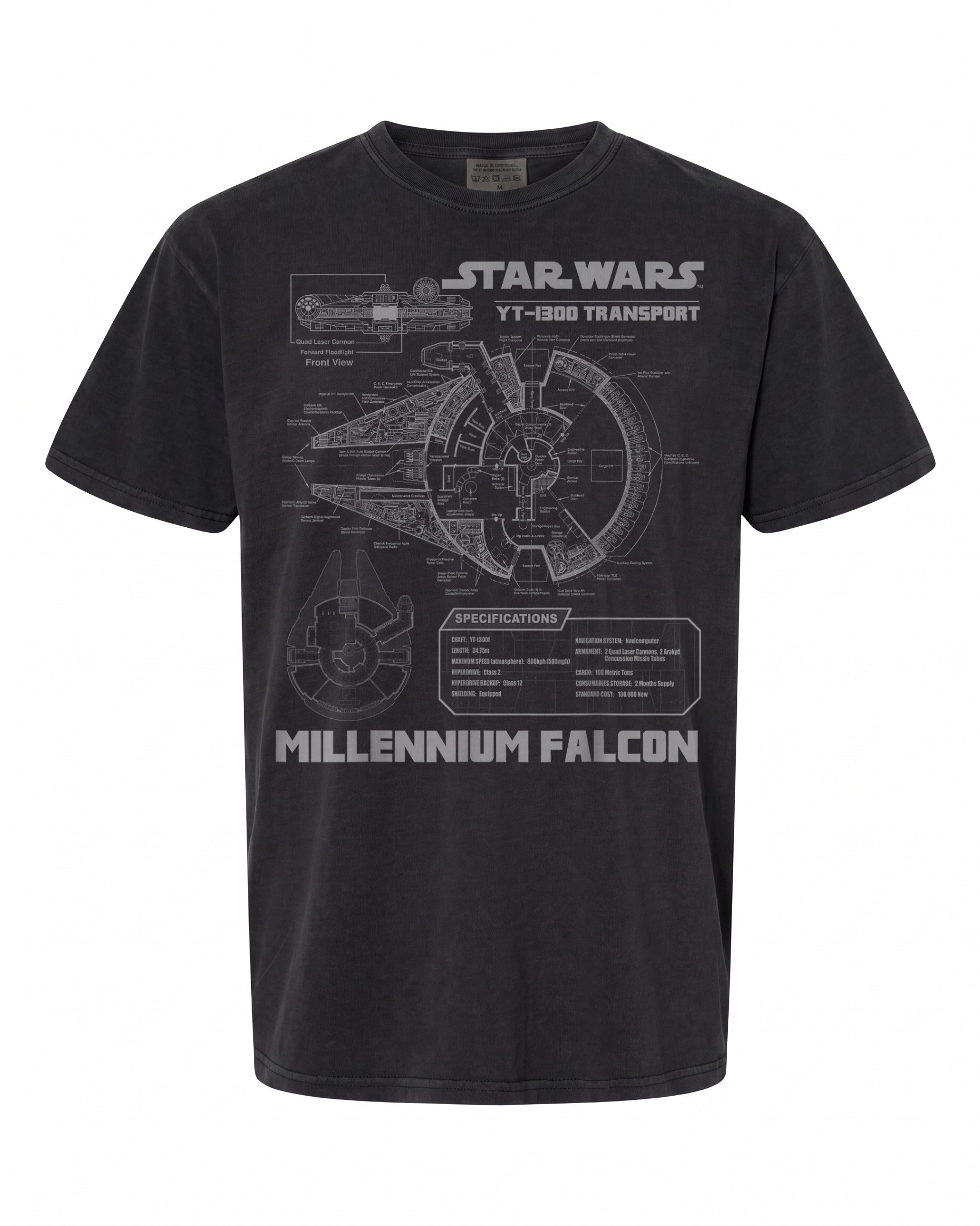 Star Wars Millennium Falcon T-Shirt - Perfect Gift for Fans | Retro Style