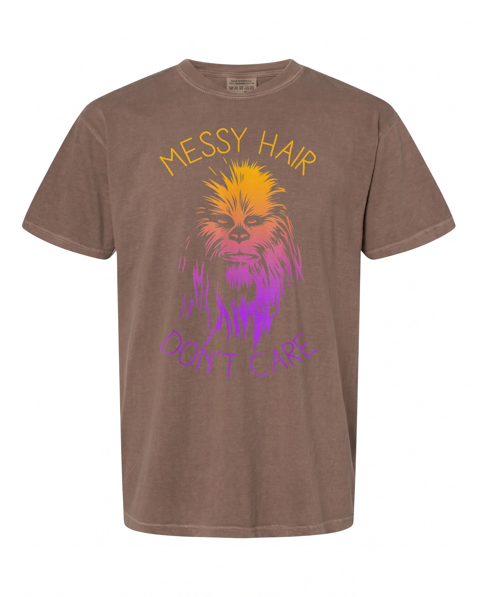 Funny Chewbacca Messy Hair T-Shirt - Perfect for Star Wars Fans | Unisex