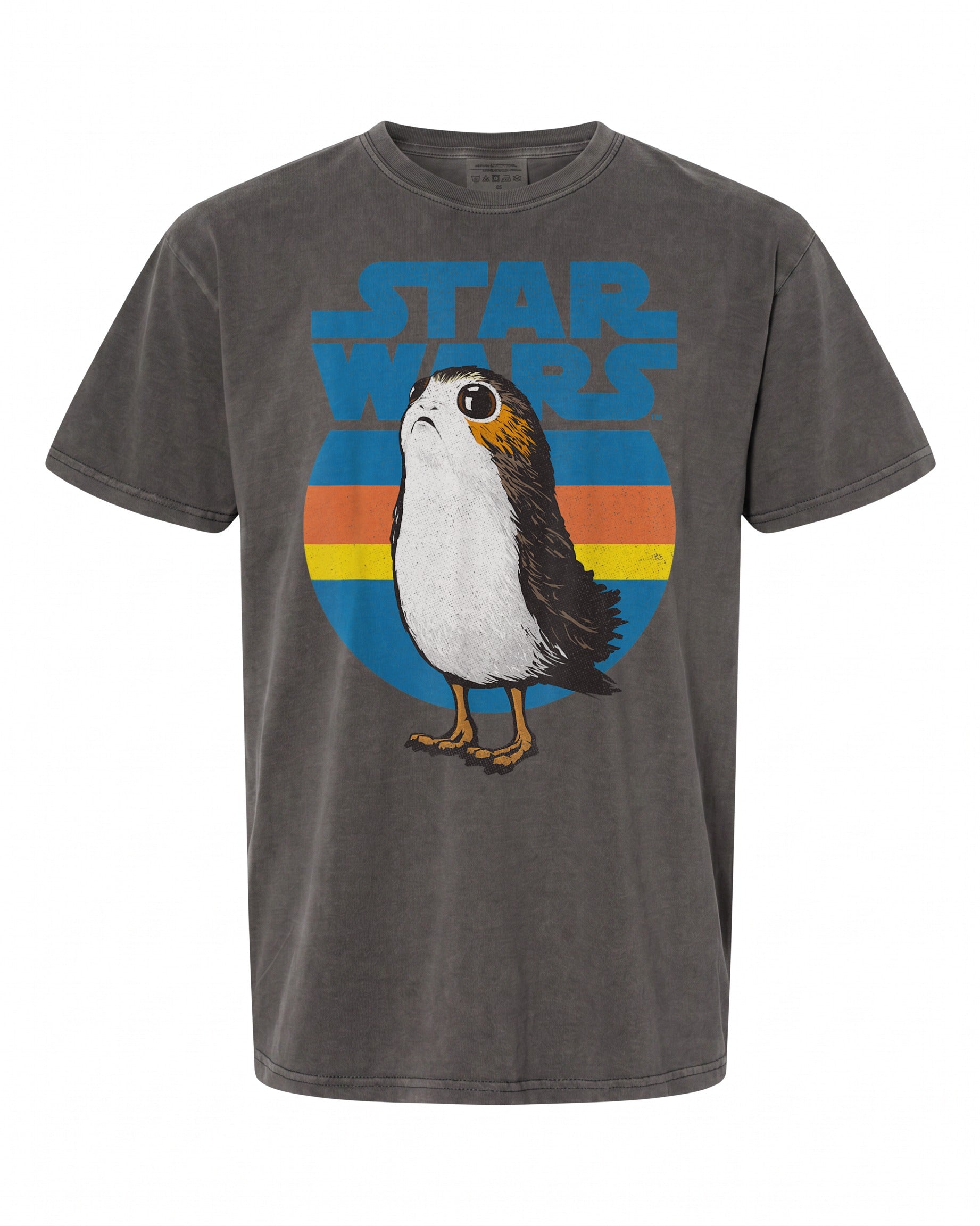 Star Wars Last Jedi Porg Retro Stripes Logo T-Shirt - Perfect for Fans