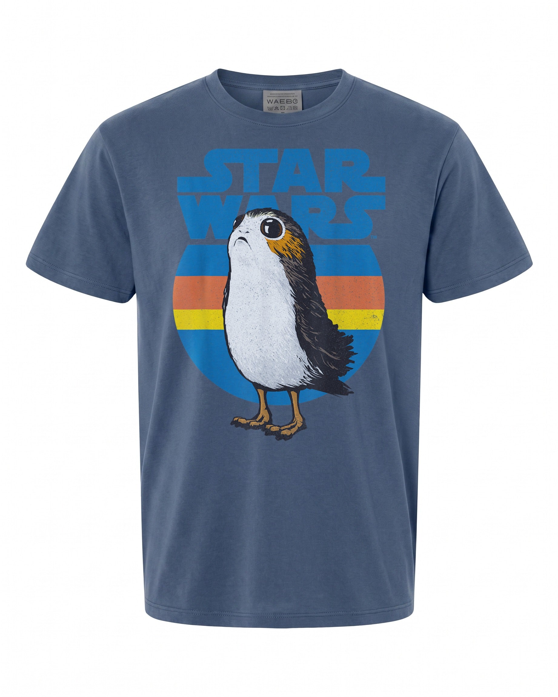 Star Wars Last Jedi Porg Retro Stripes Logo T-Shirt - Perfect for Fans