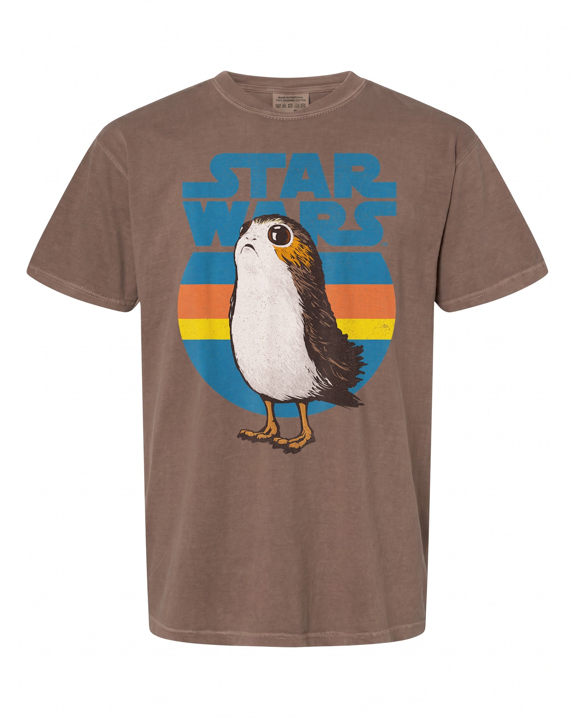 Star Wars Last Jedi Porg Retro Stripes Logo T-Shirt - Perfect for Fans