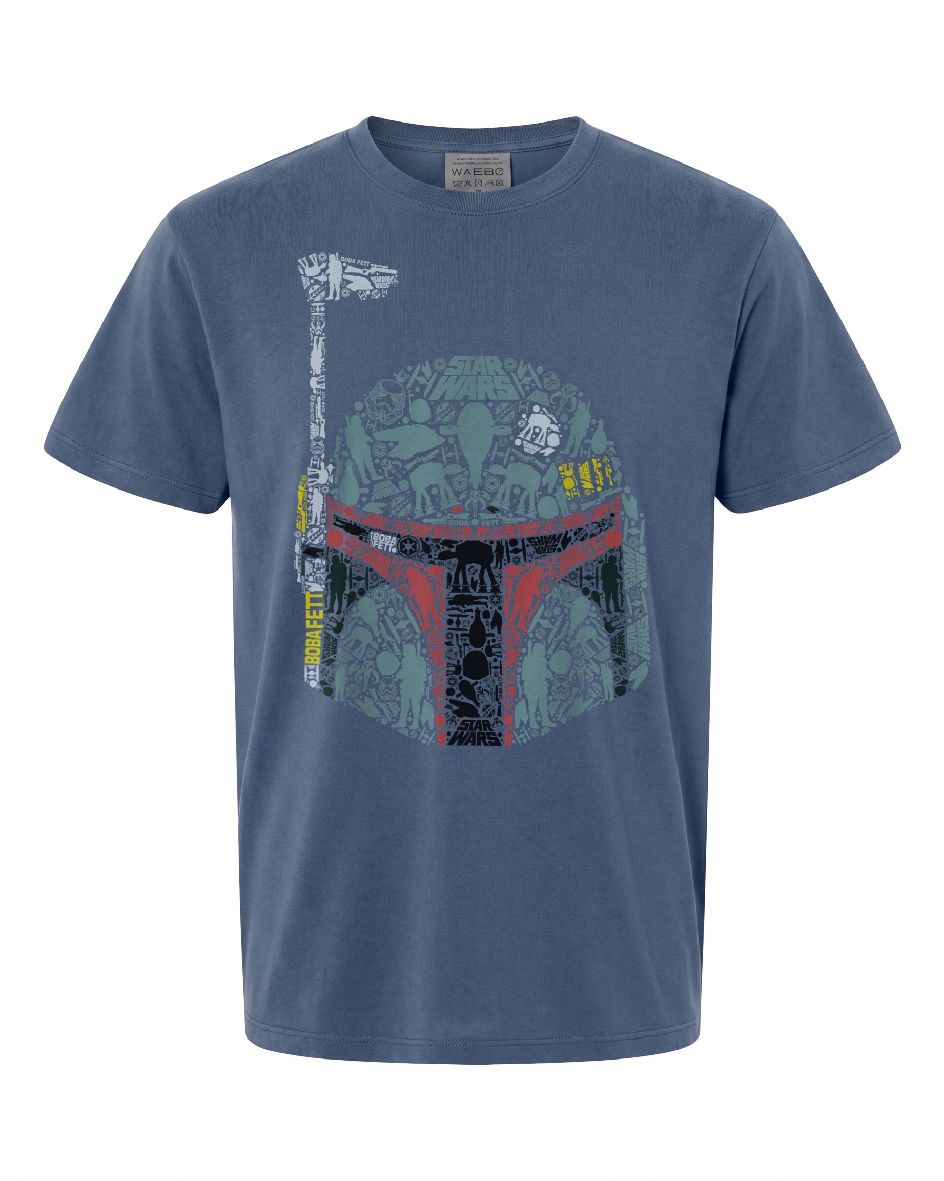 Star Wars Boba Fett Silhouette Helmet Graphic T-Shirt - Perfect Gift for Fans
