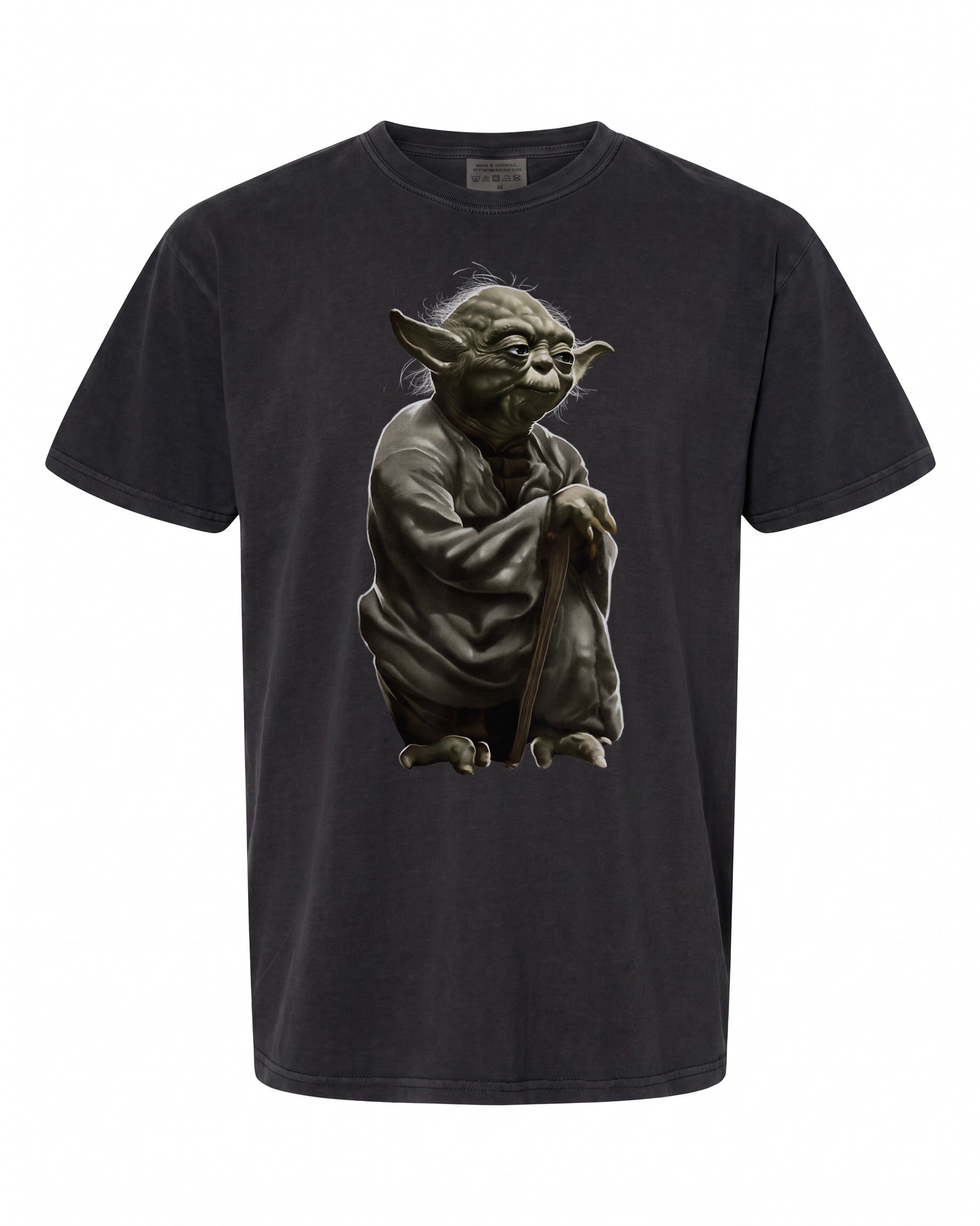 Star Wars Yoda Crouching Portrait Graphic T-Shirt - Iconic Design for Fans