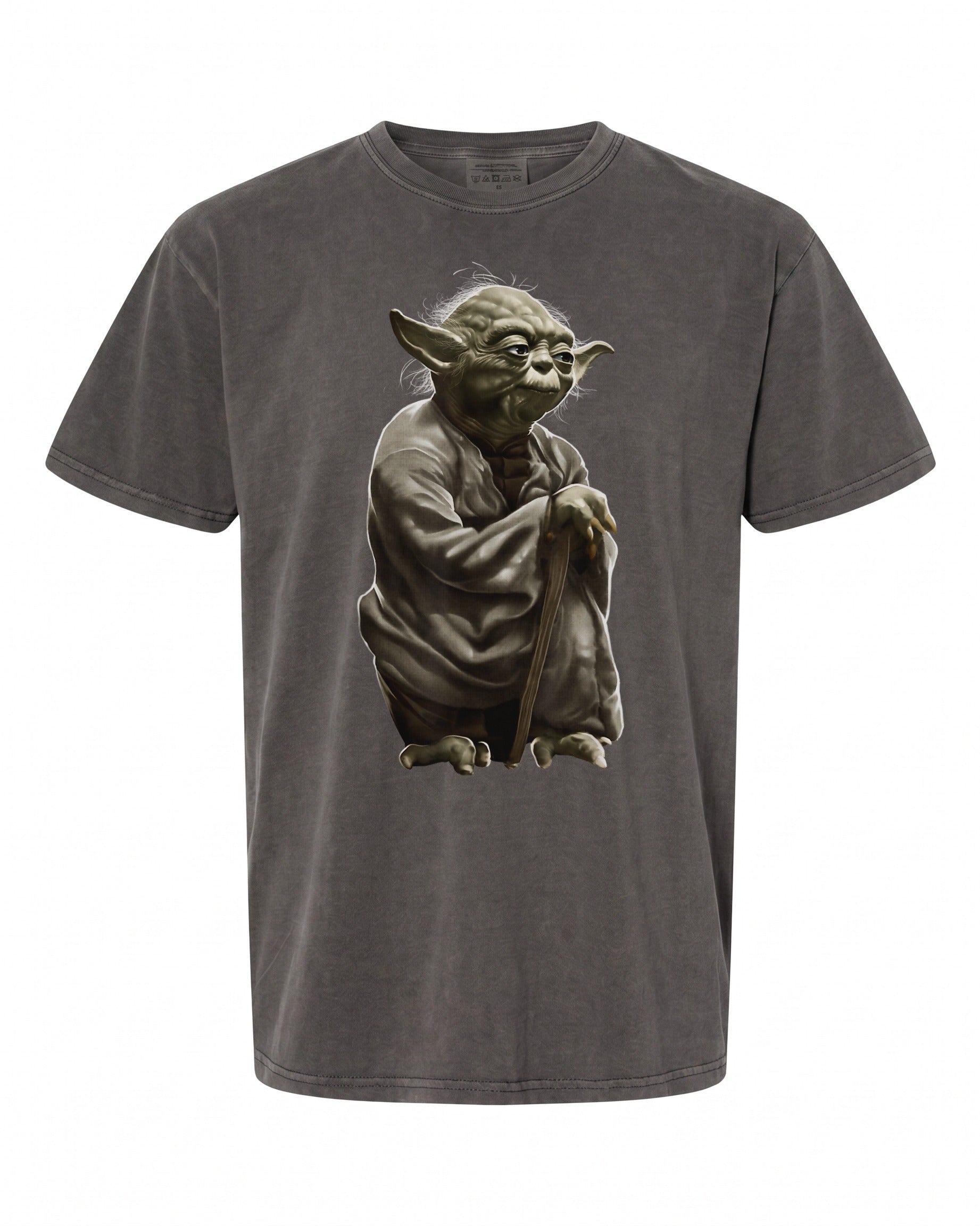 Star Wars Yoda Crouching Portrait Graphic T-Shirt - Iconic Design for Fans