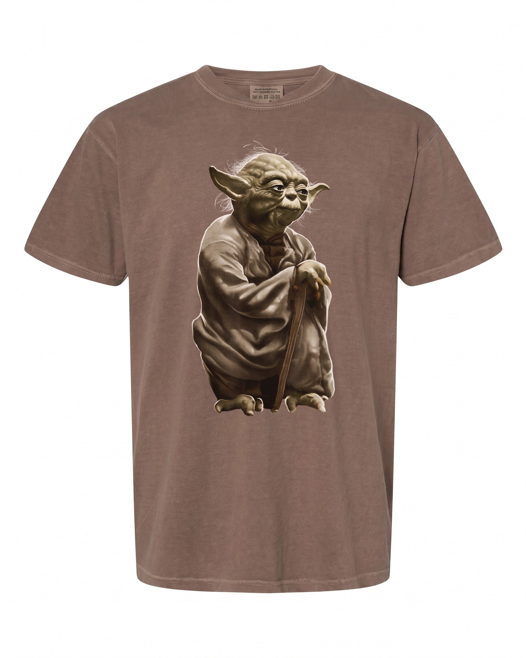 Star Wars Yoda Crouching Portrait Graphic T-Shirt - Iconic Design for Fans