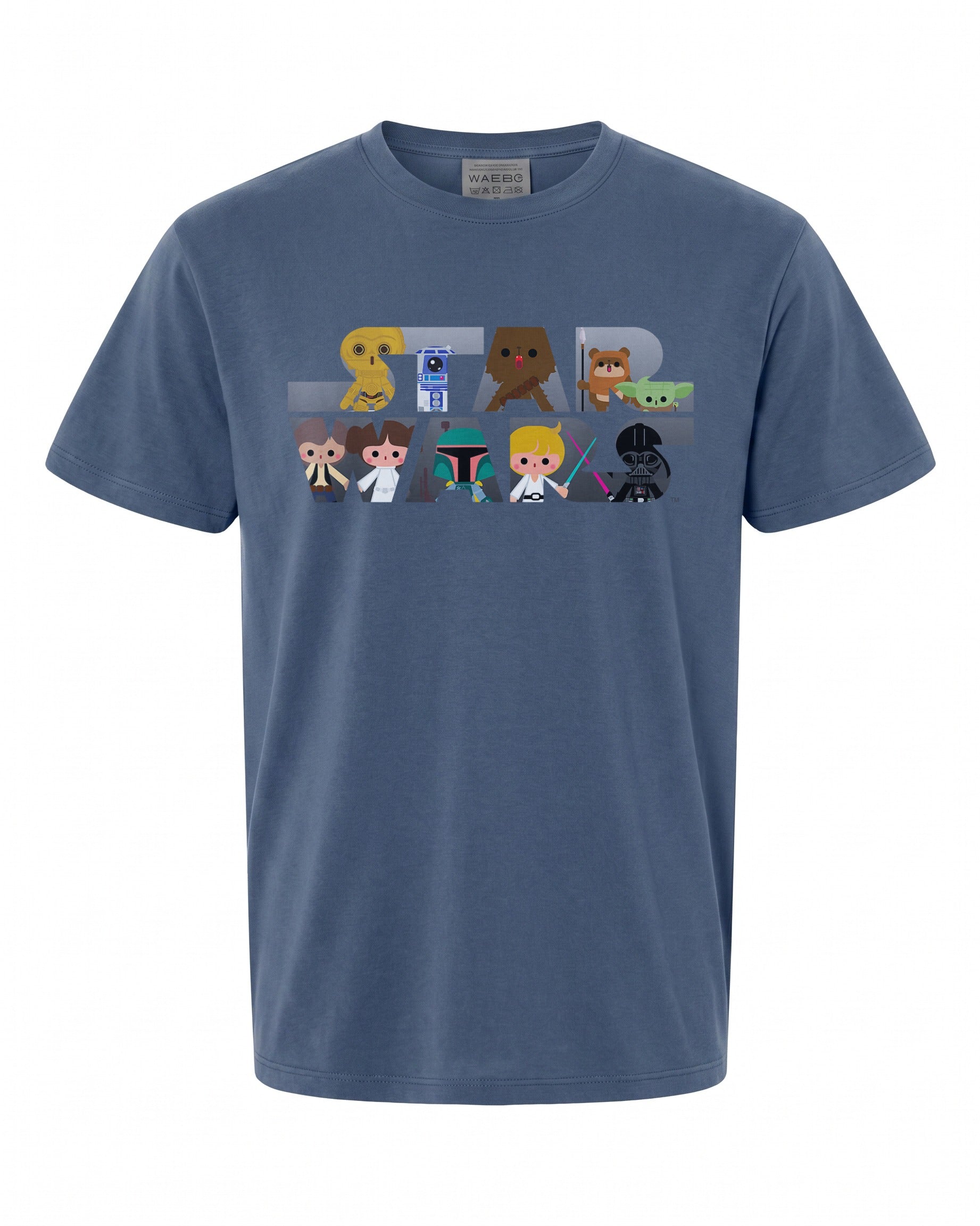 Star Wars Logo Kawaii Multi-Character T-Shirt - Fun Gift for Fans | Retro Style