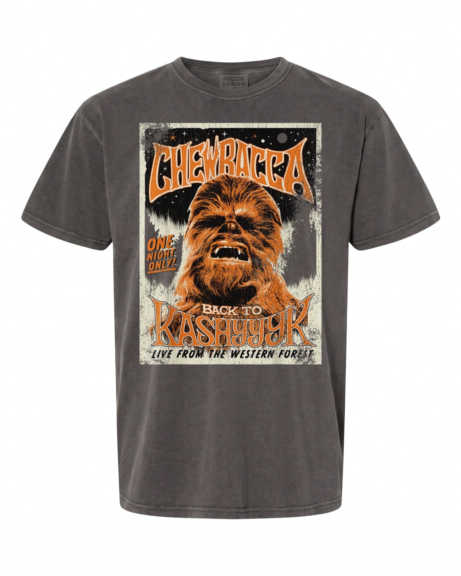 Star Wars Chewbacca Vintage Concert Poster T-Shirt - Perfect for Fans | Retro Style
