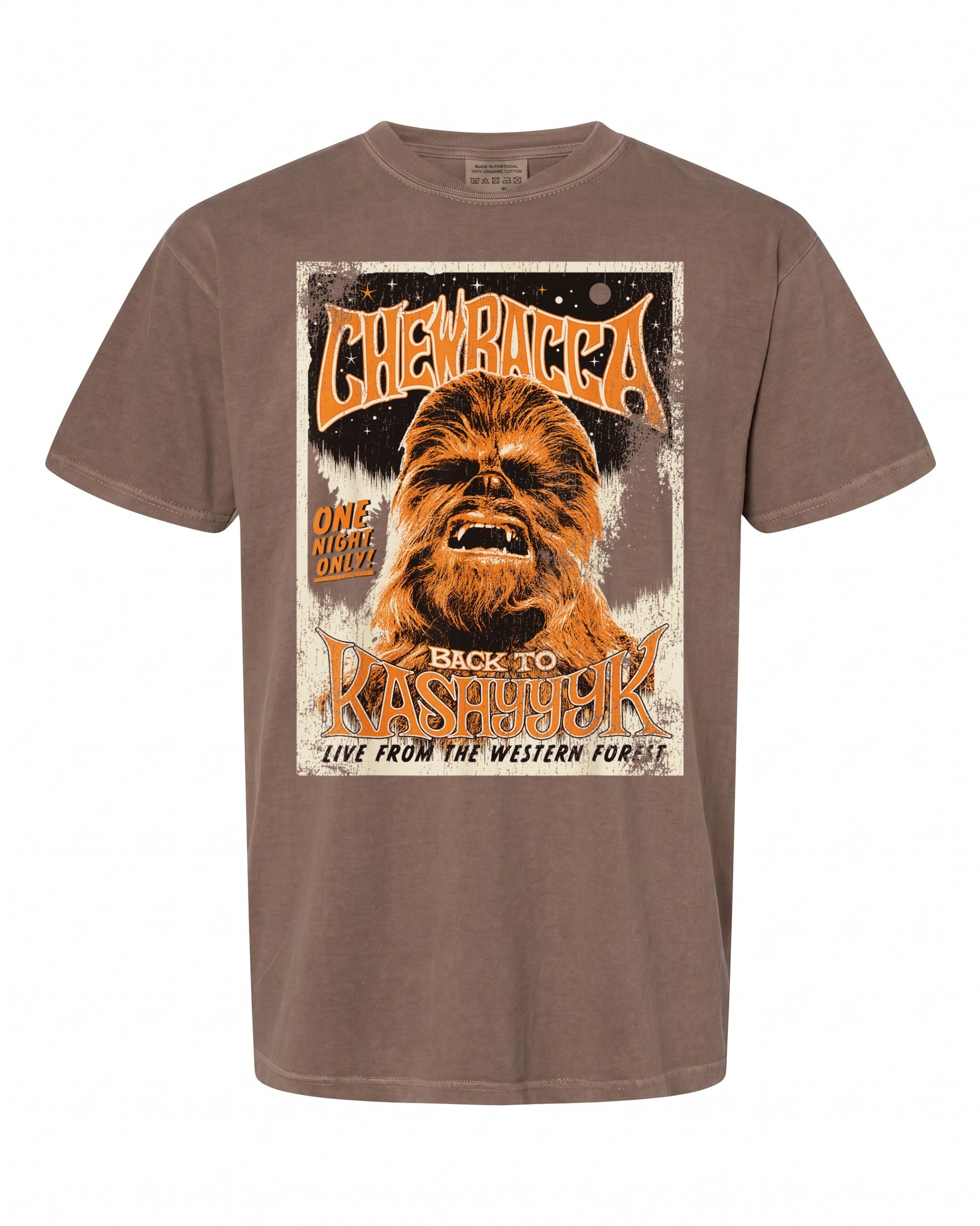 Star Wars Chewbacca Vintage Concert Poster T-Shirt - Perfect for Fans | Retro Style