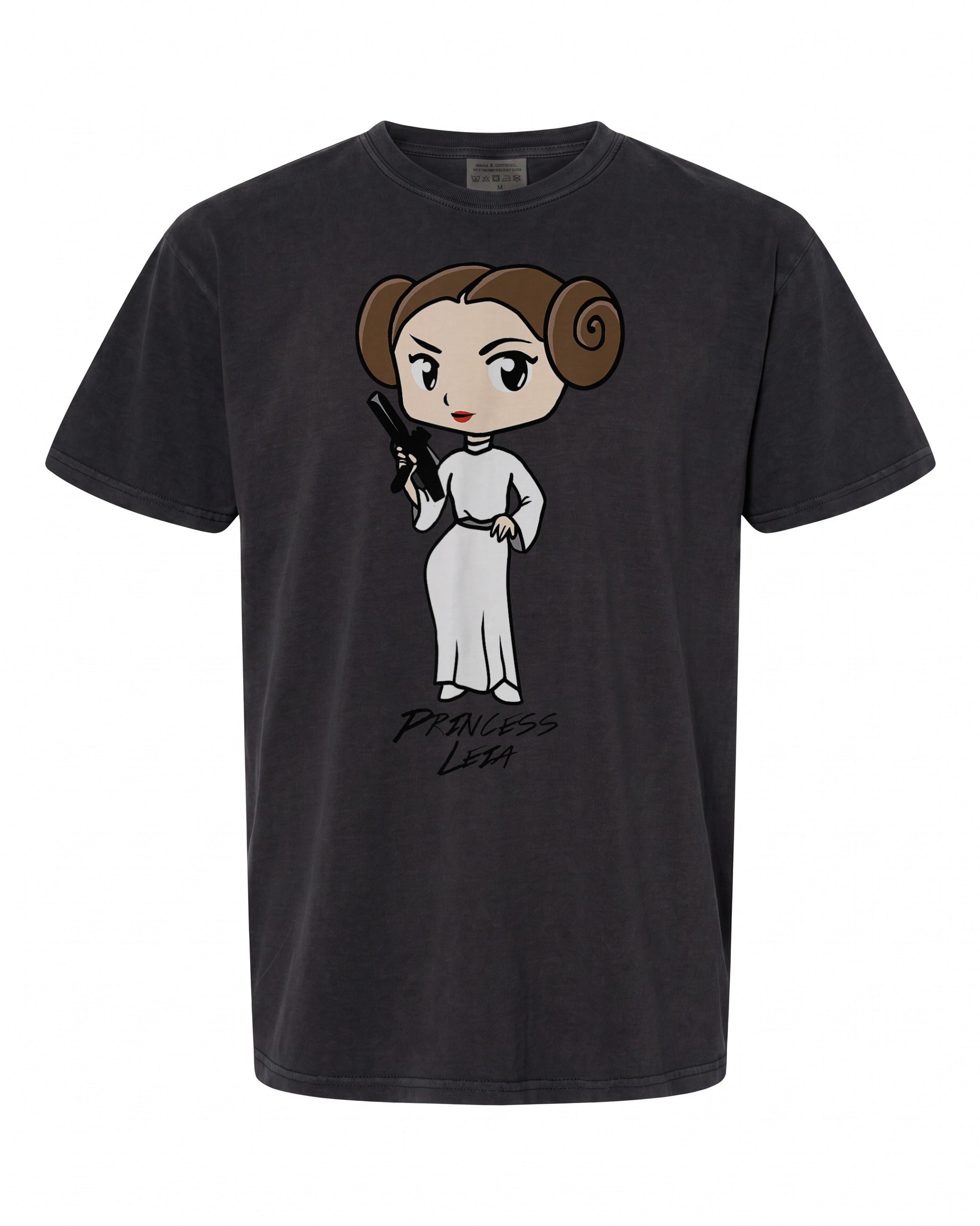 Star Wars Princess Leia Cute Cartoon T-Shirt - Perfect Gift for Fans | Retro Style