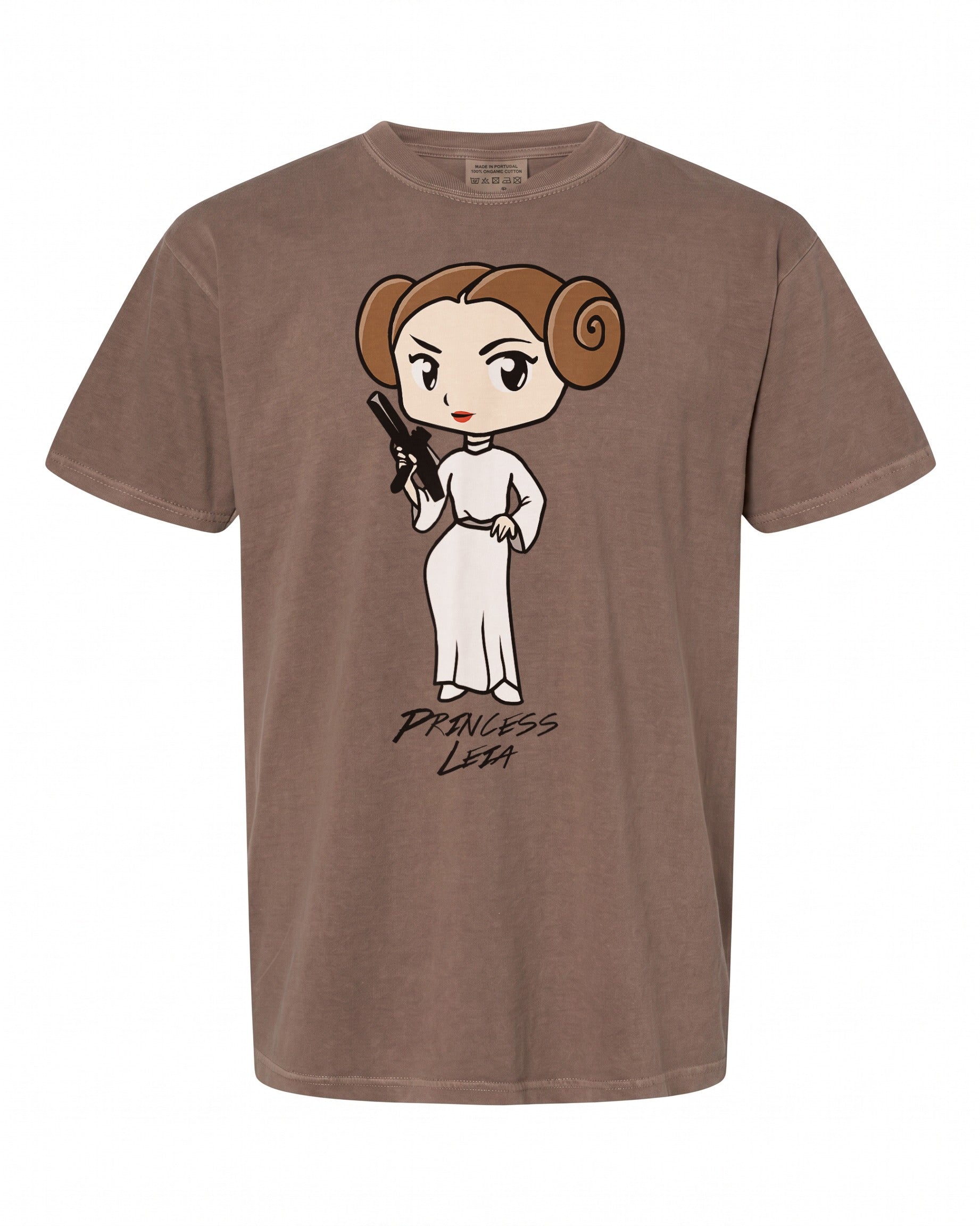 Star Wars Princess Leia Cute Cartoon T-Shirt - Perfect Gift for Fans | Retro Style