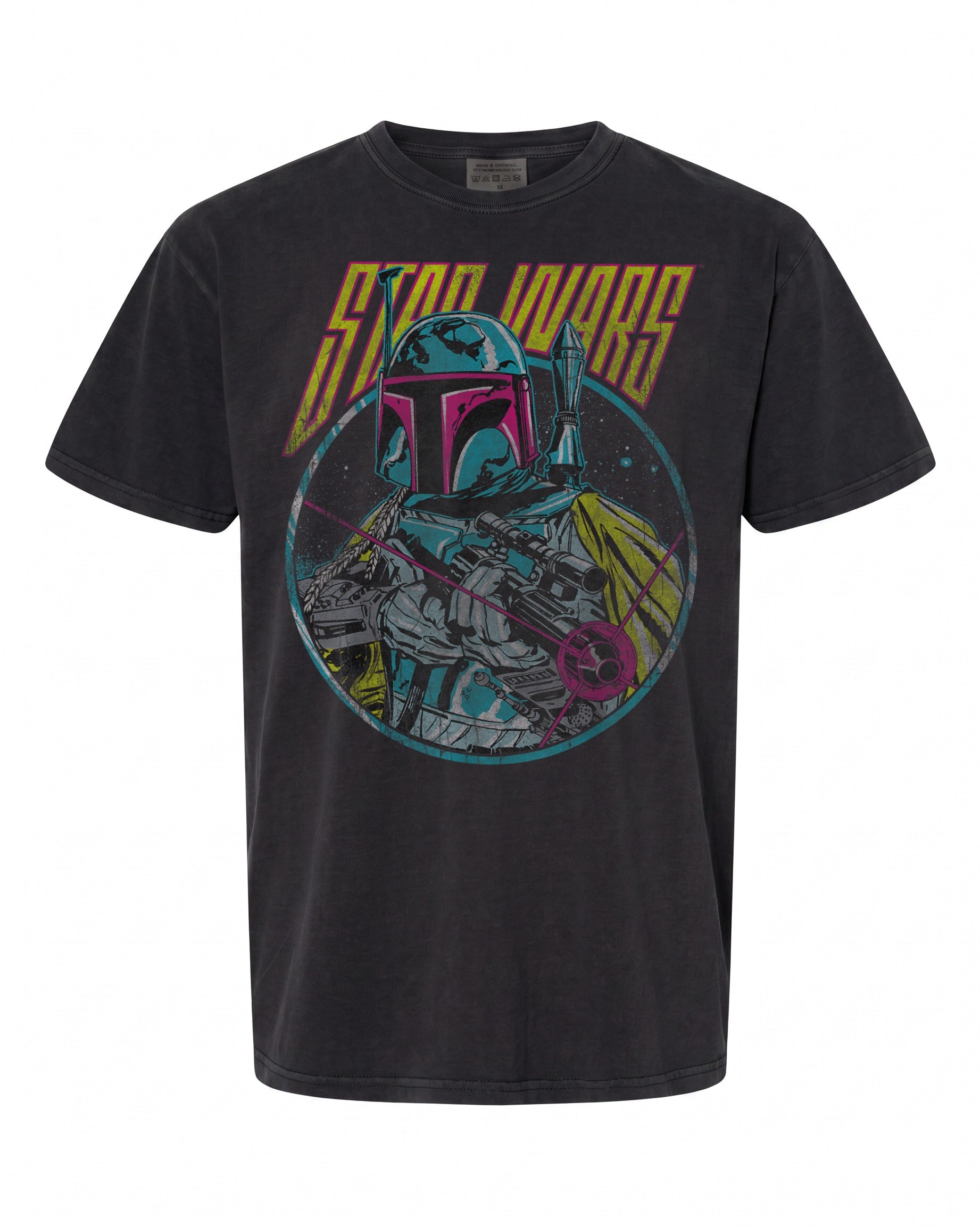 Star Wars Boba Fett Neon Blaster T-Shirt - Vintage Graphic Tee | Retro Style