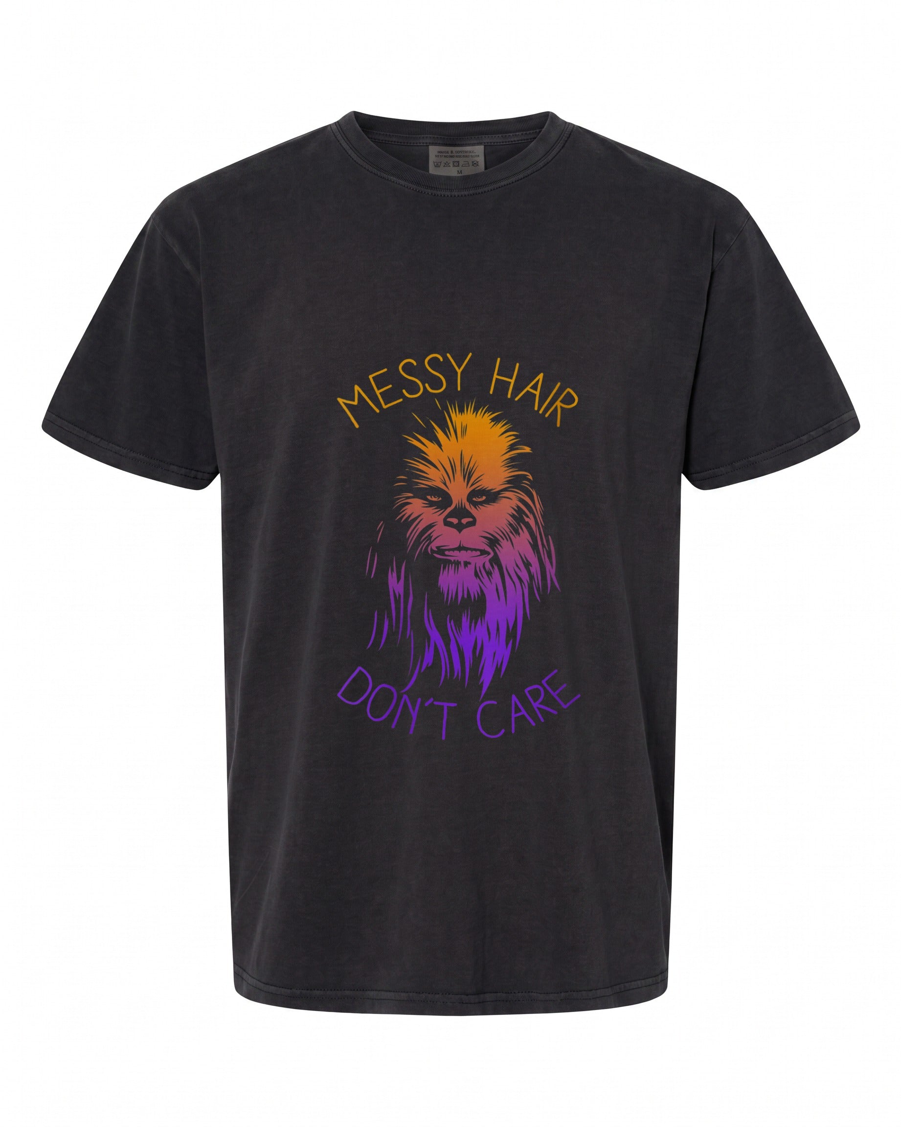 Womens Star Wars Chewbacca Messy Hair T-Shirt - Fun & Stylish | Geeky Vibes