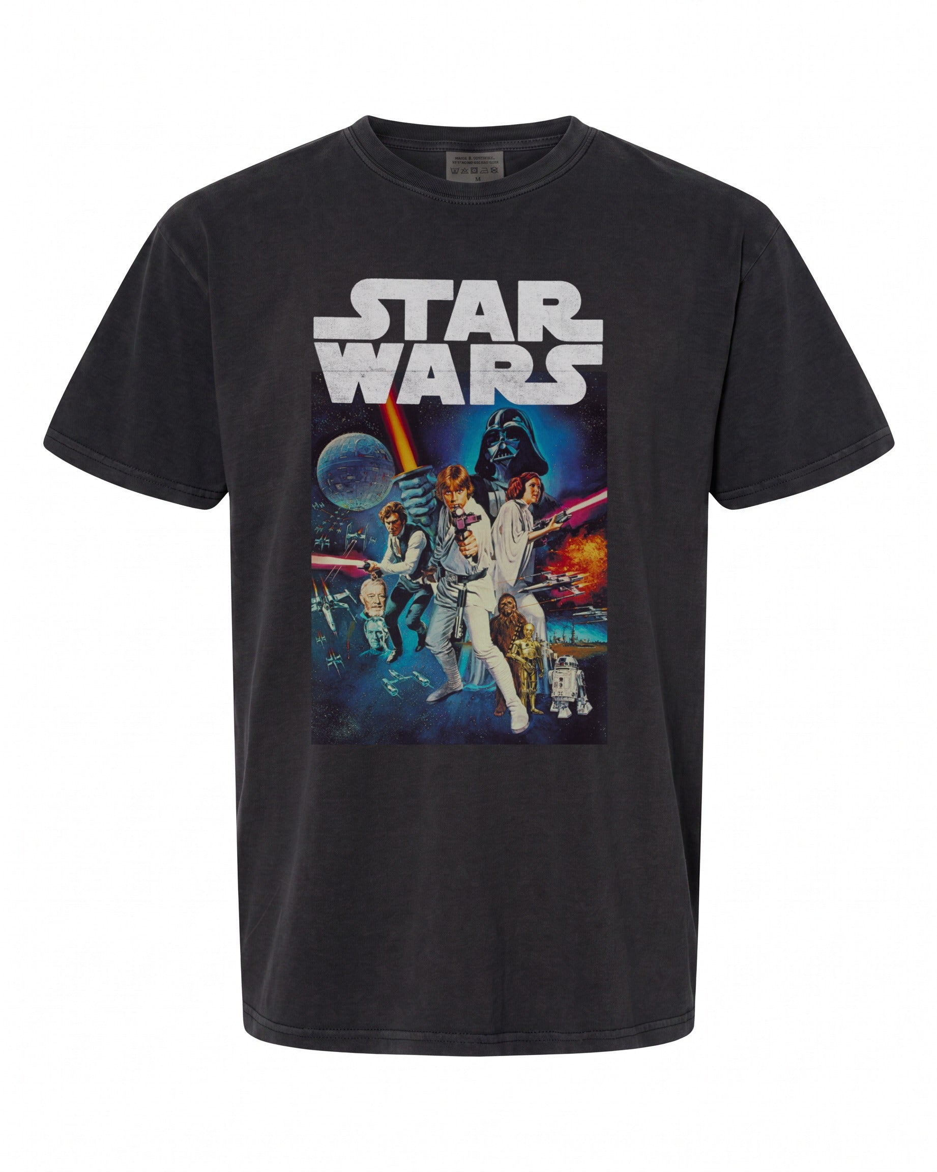 Star Wars Vintage Cast Poster Long Sleeve T-Shirt - Iconic Design for Fans