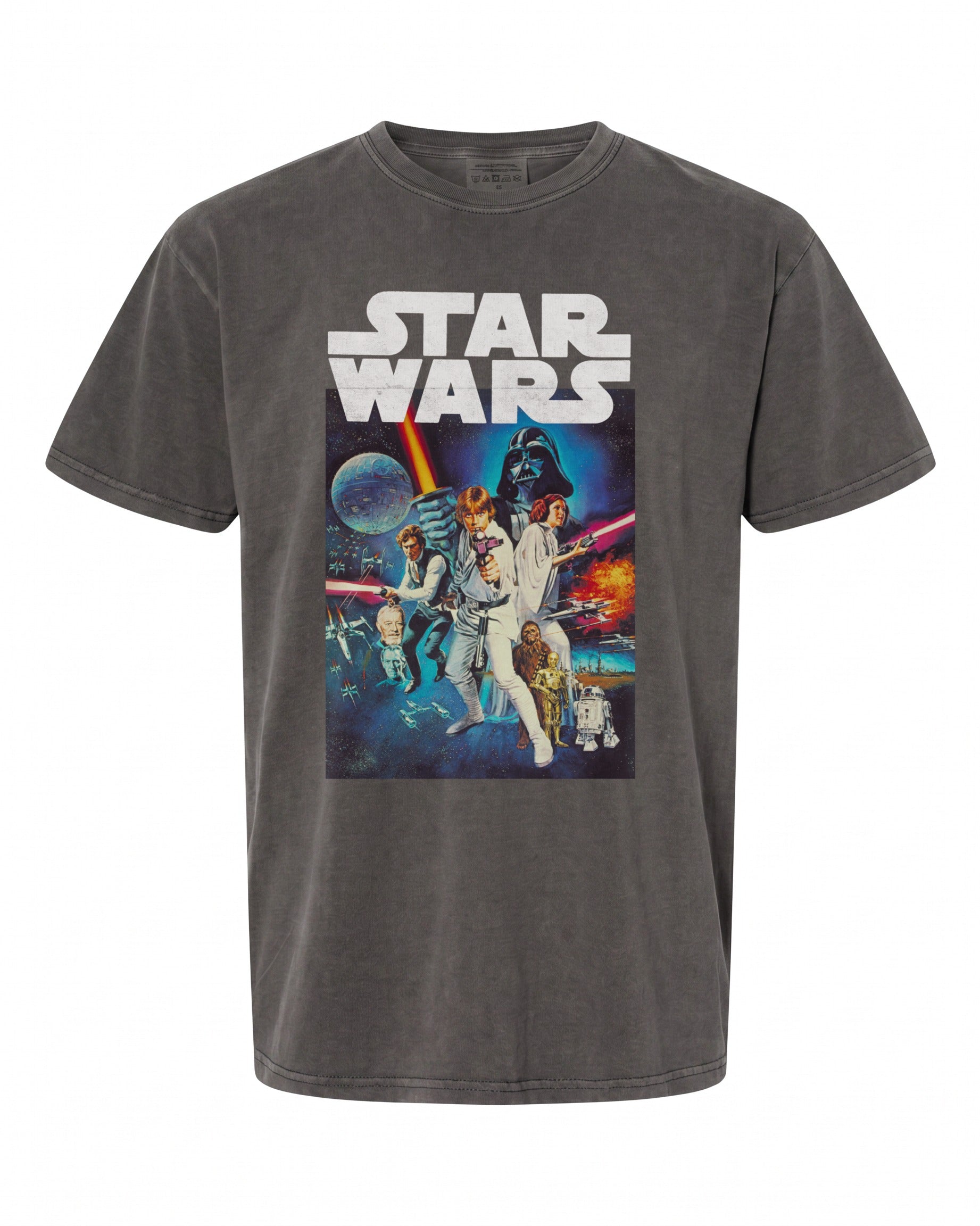 Star Wars Vintage Cast Poster Long Sleeve T-Shirt - Iconic Design for Fans